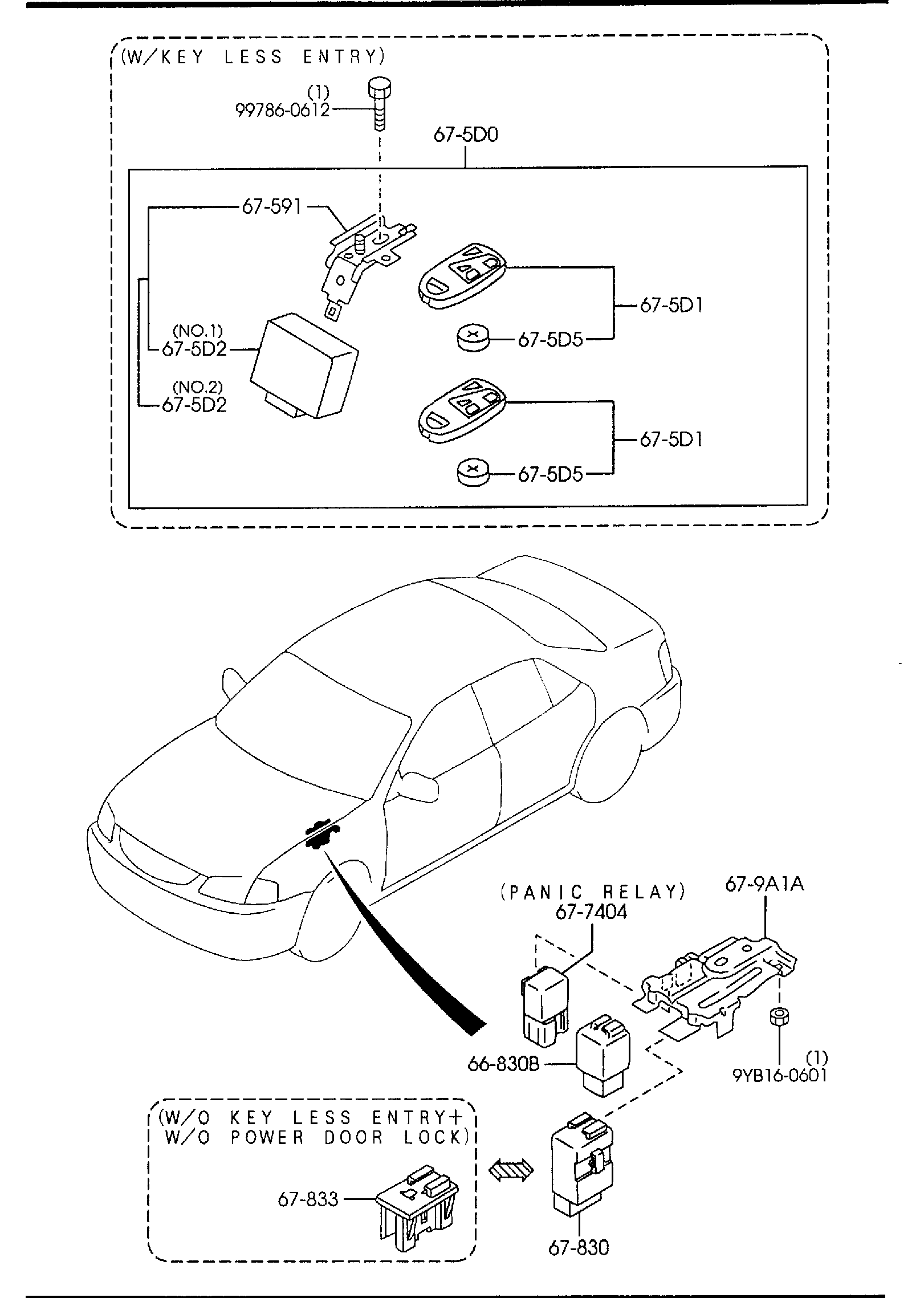 Diagram BODY RELAYS & UNIT for your 2010 Mazda CX-9 3.7L AT 4WD Touring 