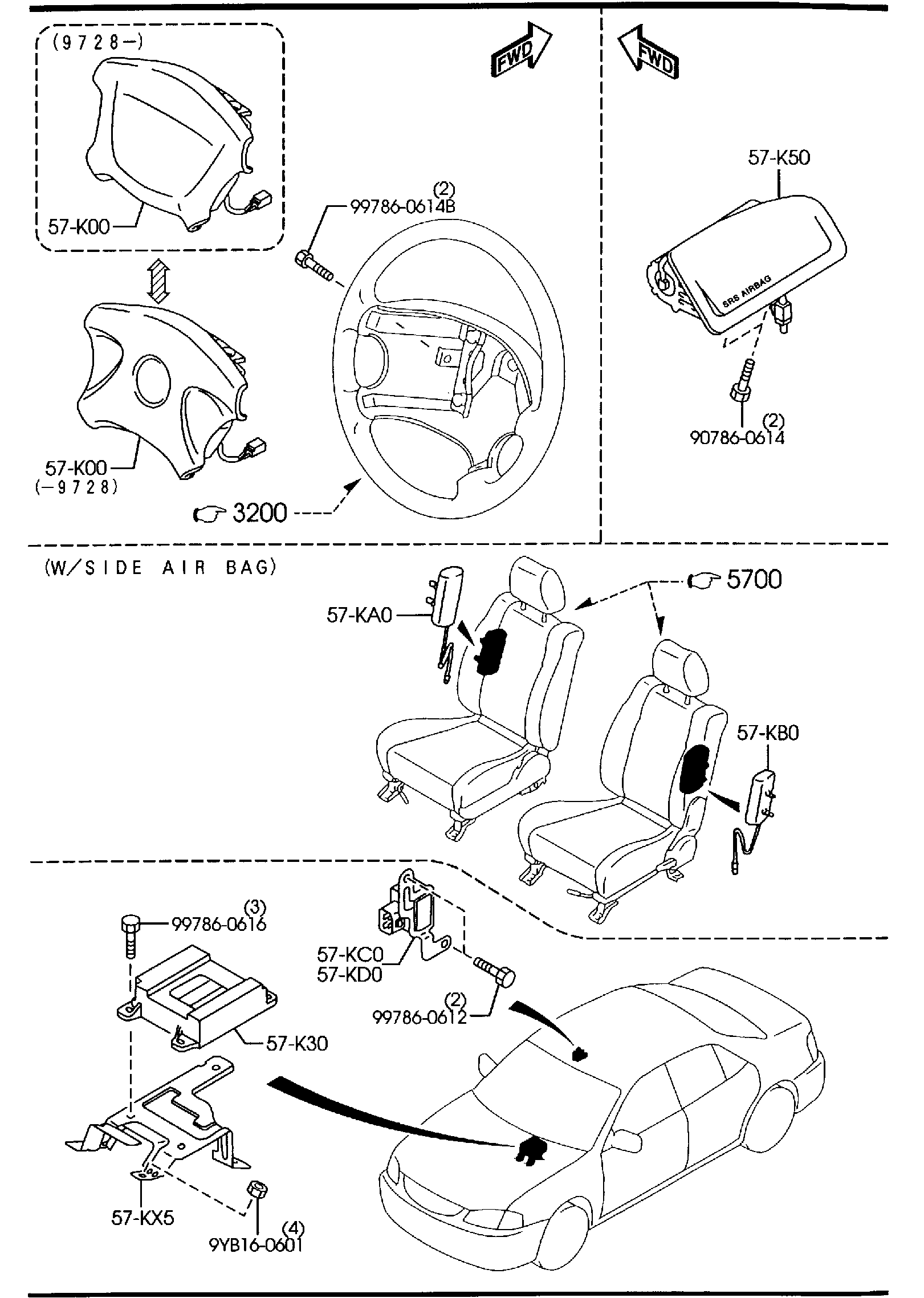 Diagram AIR BAG for your 2019 Mazda CX-5   
