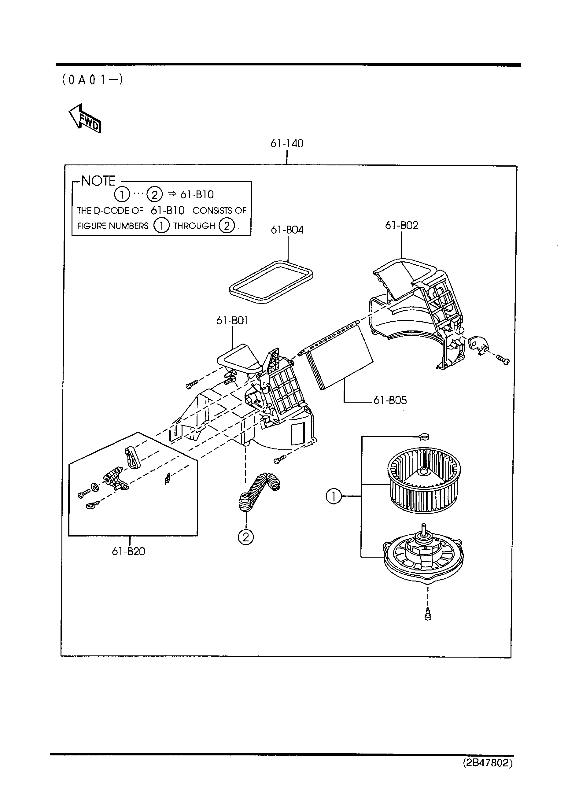 Diagram HEATER BLOWER COMPONENTS for your 2012 Mazda Mazda3 2.0L AT 2WD HATCHBACK ITR 