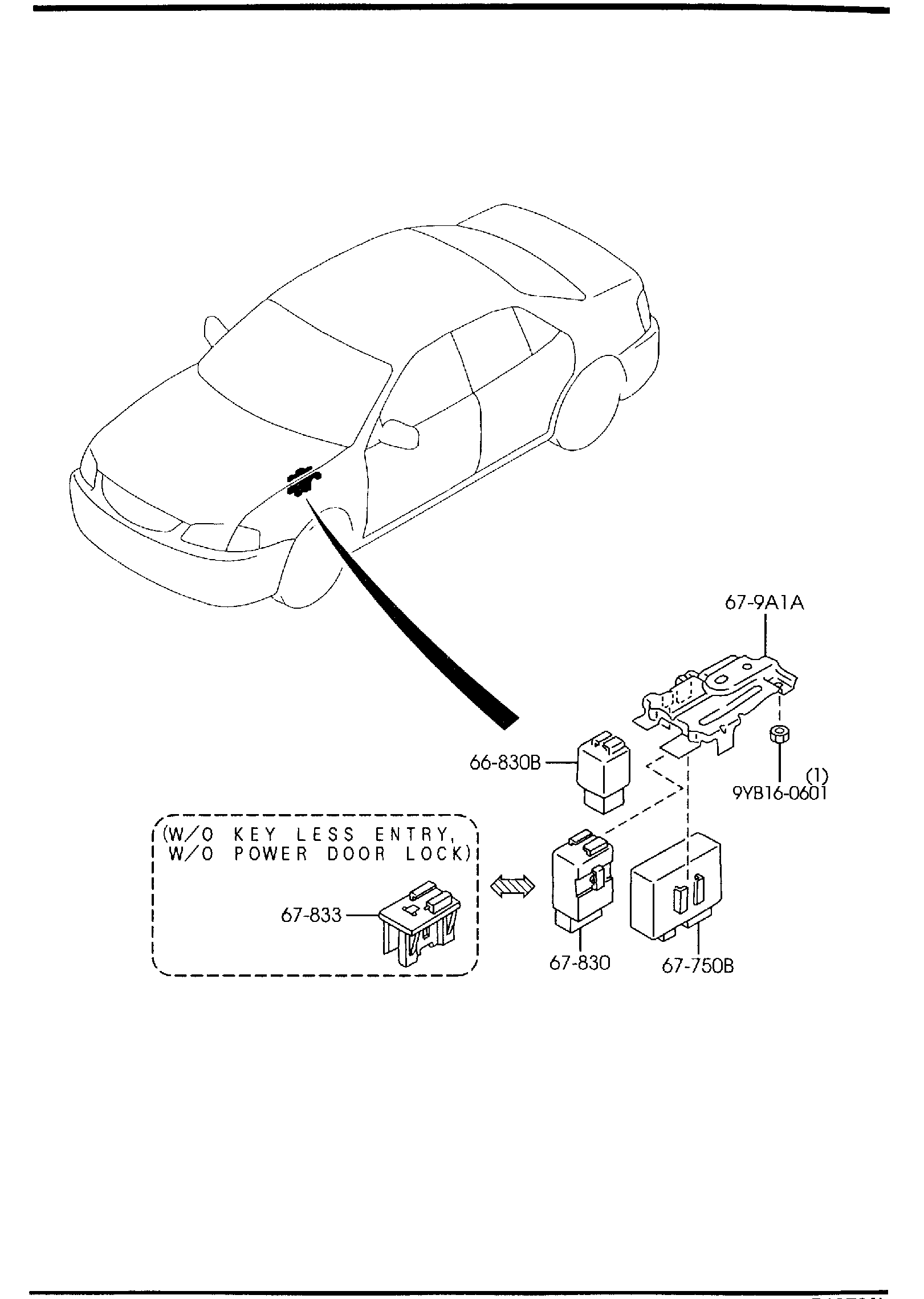 Diagram BODY RELAYS & UNIT for your 2010 Mazda CX-9 3.7L AT 4WD Touring 