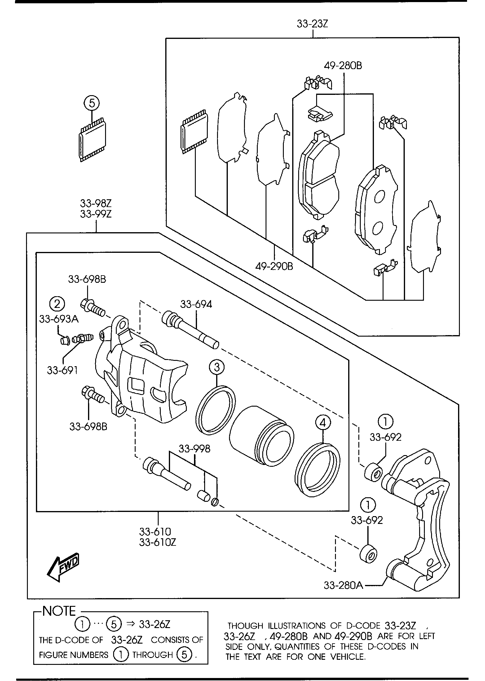Diagram FRONT BRAKE MECHANISMS (1600CC) for your 2019 Mazda CX-3   