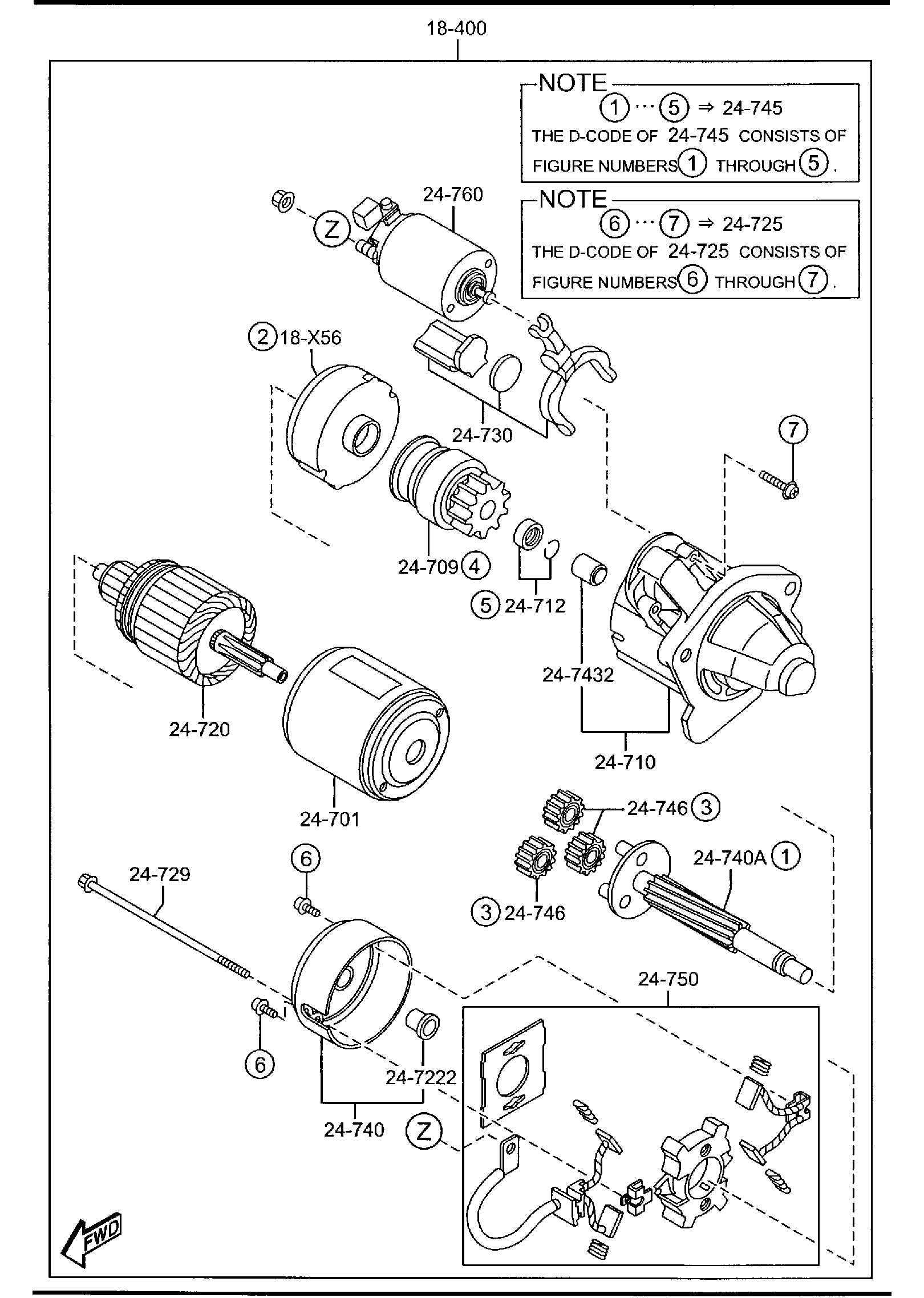 Full size assembly image of STARTER (1/1)