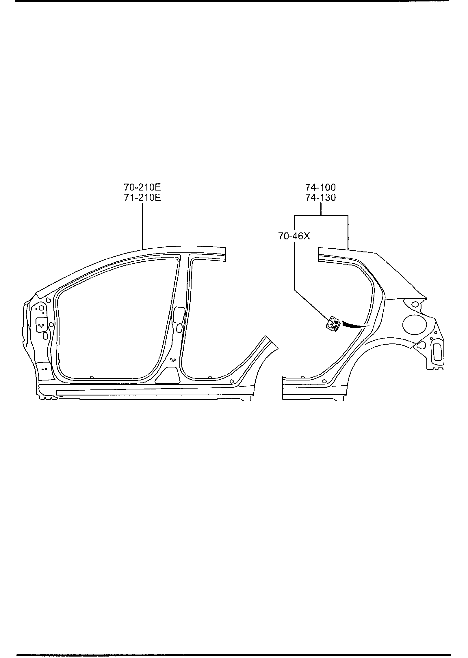 Diagram SIDE PANELS for your 2012 Mazda CX-7   