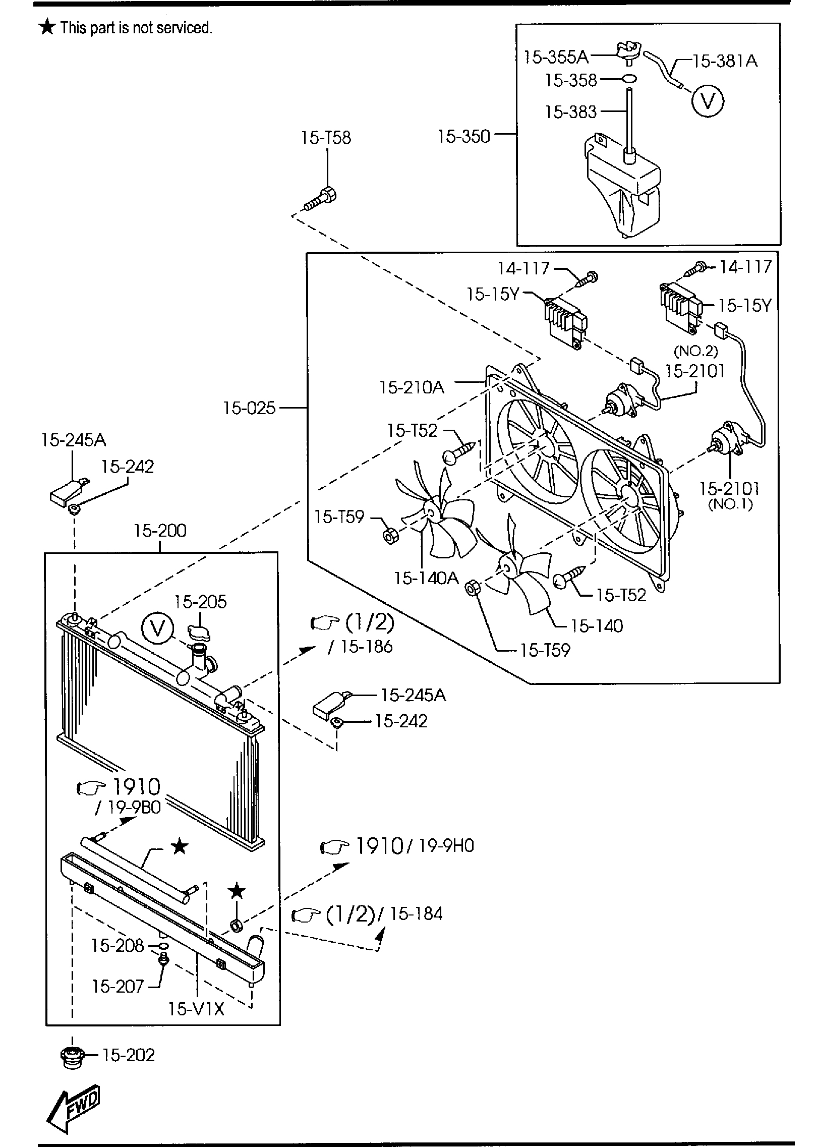 Diagram COOLING SYSTEM for your 2010 Mazda CX-7  Sport 