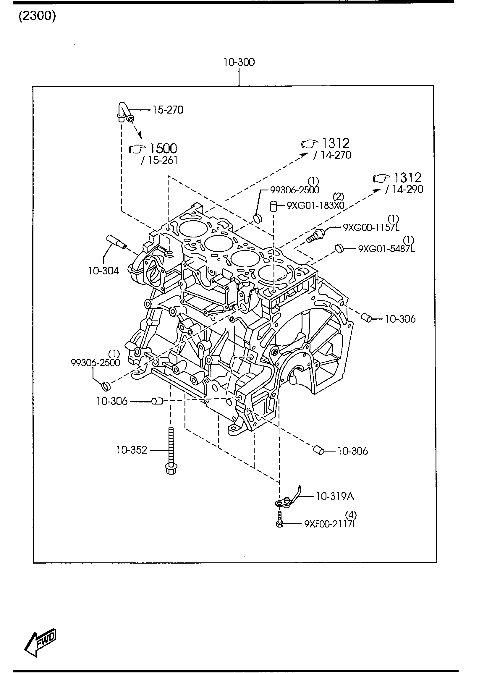 Diagram CYLINDER BLOCK for your 2013 Mazda Mazda3  SEDAN ITR 