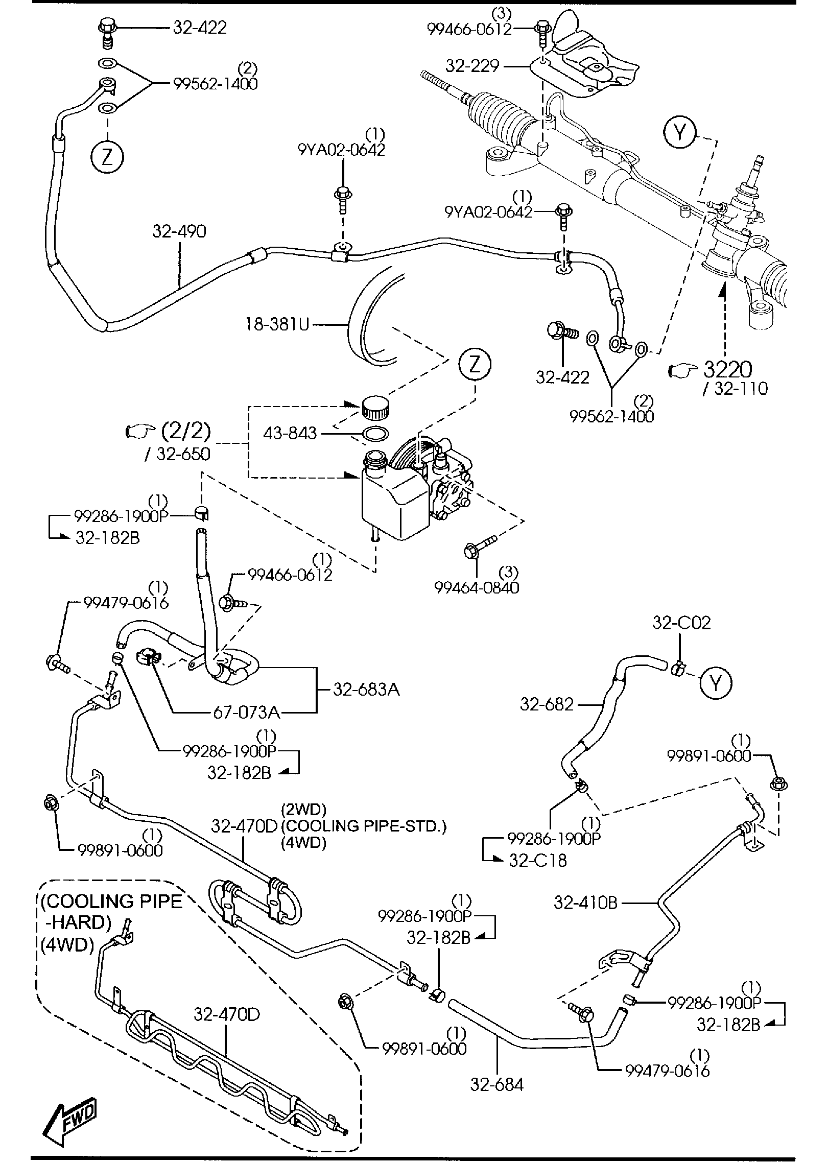 Diagram POWER STEERING SYSTEM for your 2013 Mazda MX-5 Miata   