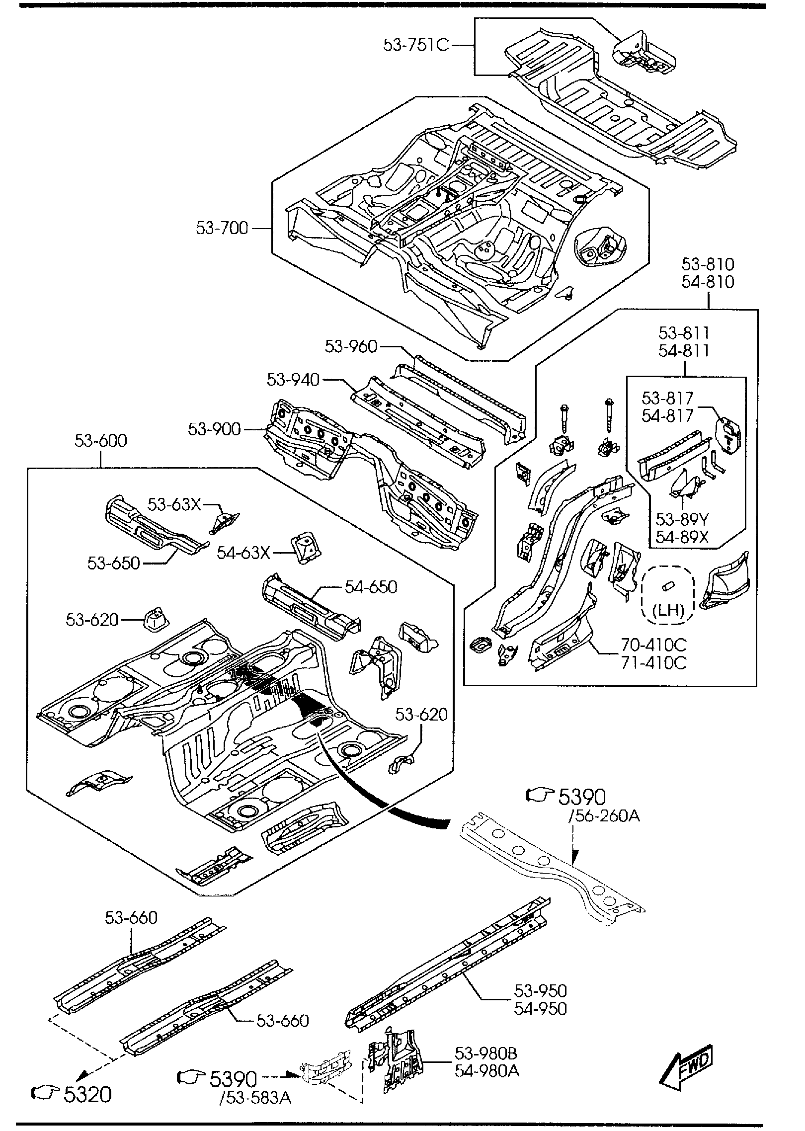 Full size assembly image of FLOOR PANELS (1/1)