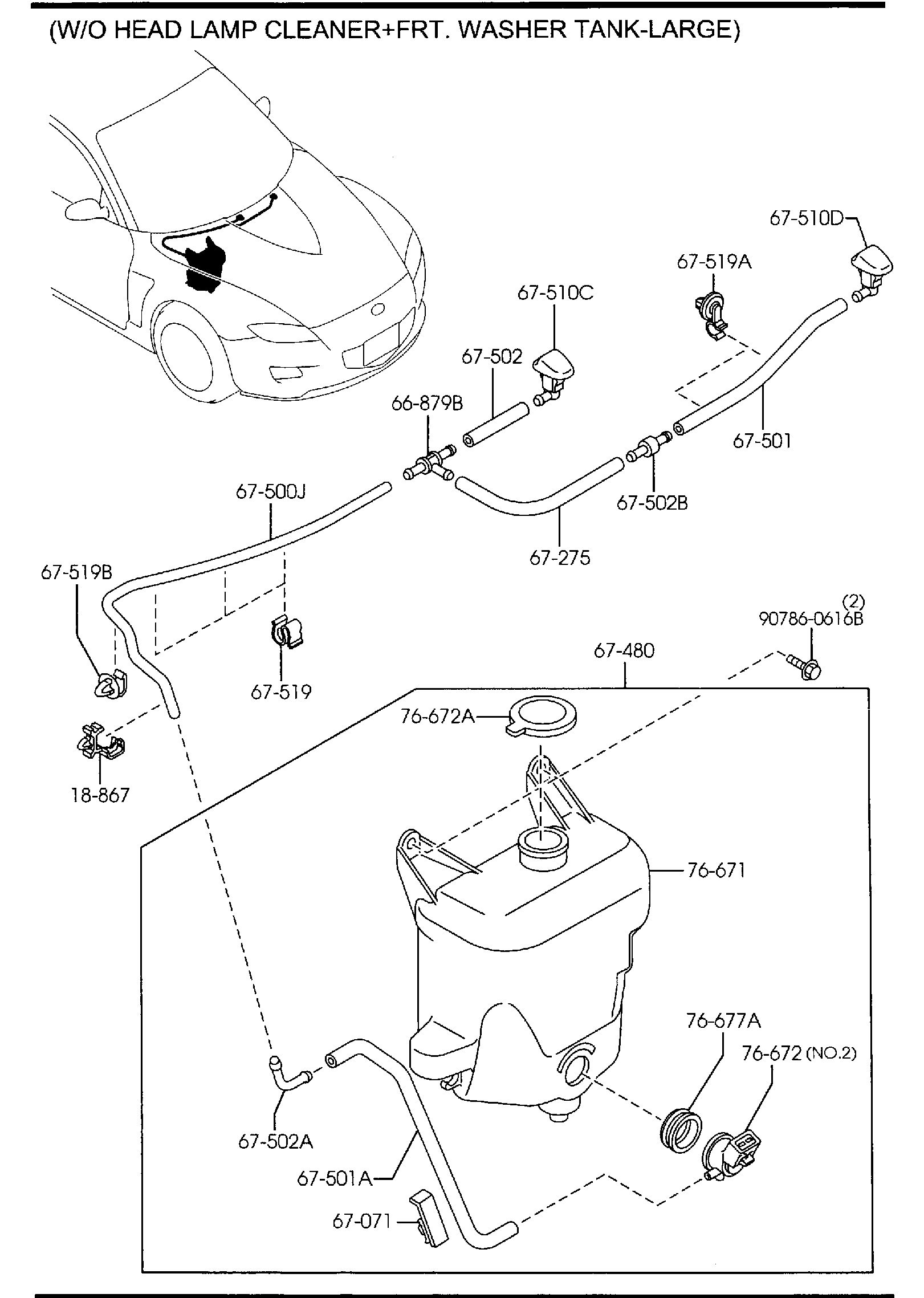 Diagram WINDSHIELD WASHER for your 2018 Mazda CX-5   