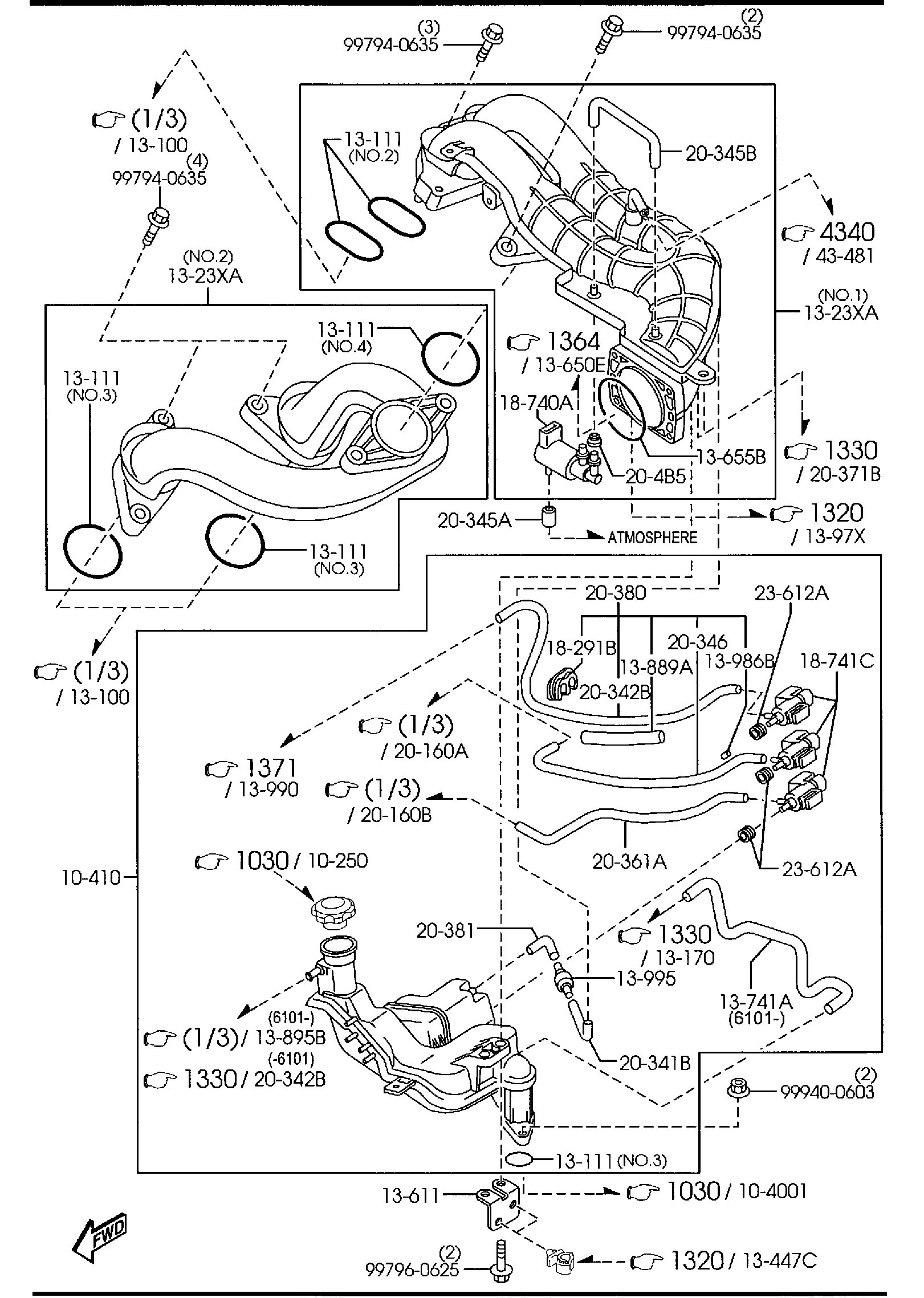 Diagram INLET MANIFOLD (MT) for your 2021 Mazda CX-5   