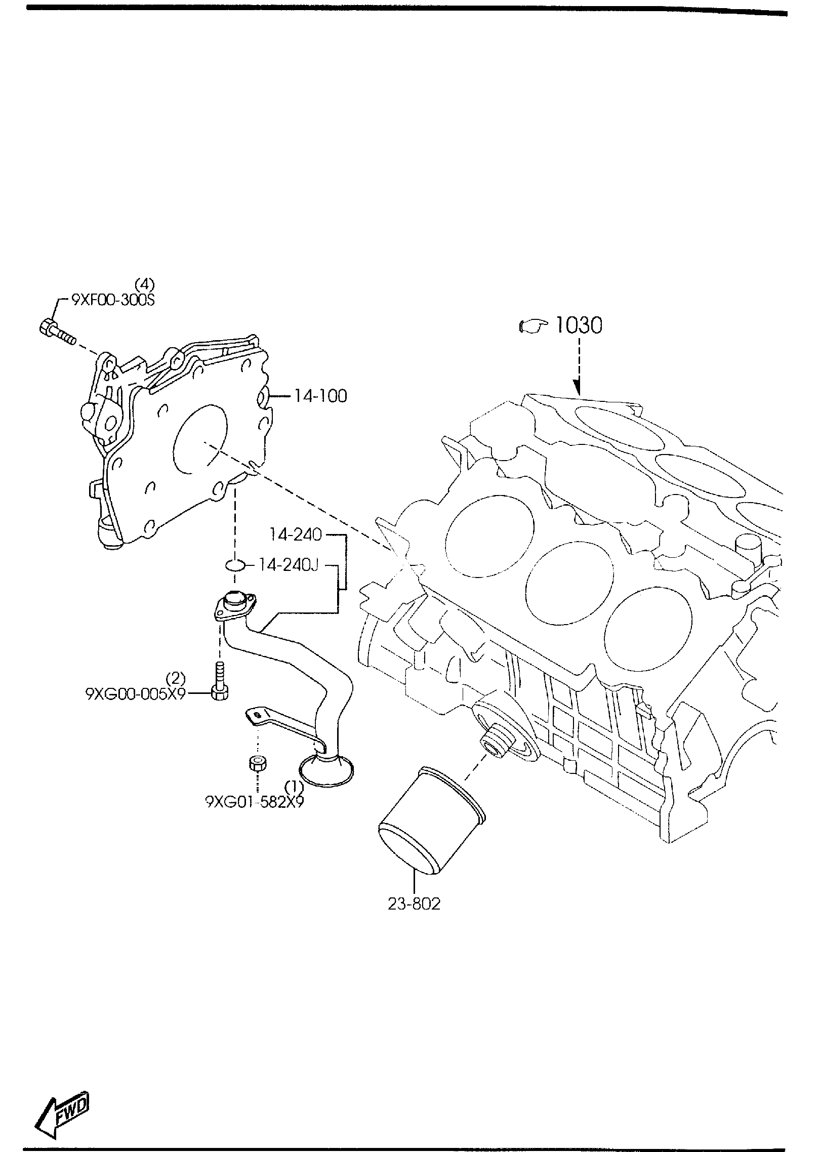 Diagram OIL PUMP & FILTER (3000CC) for your 2019 Mazda CX-5   