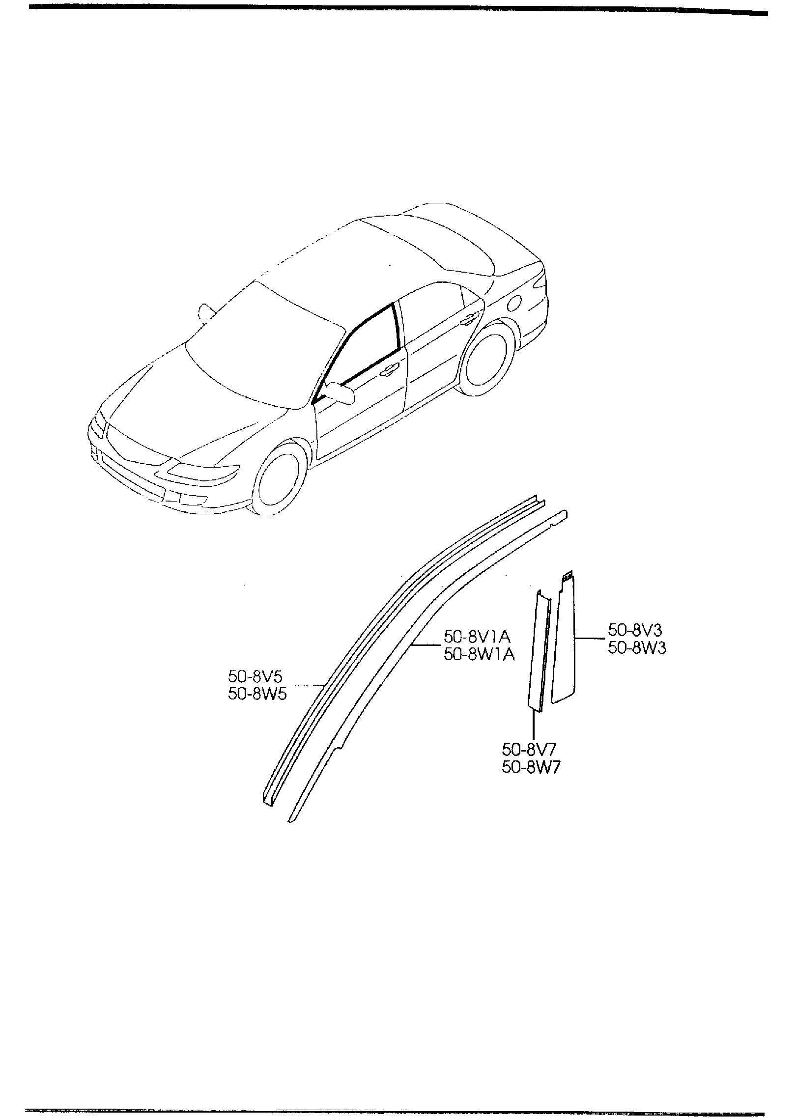 Diagram FRONT DOORS ('05 MODEL)(WAGON & HATCHBACK) for your 2018 Mazda CX-9   
