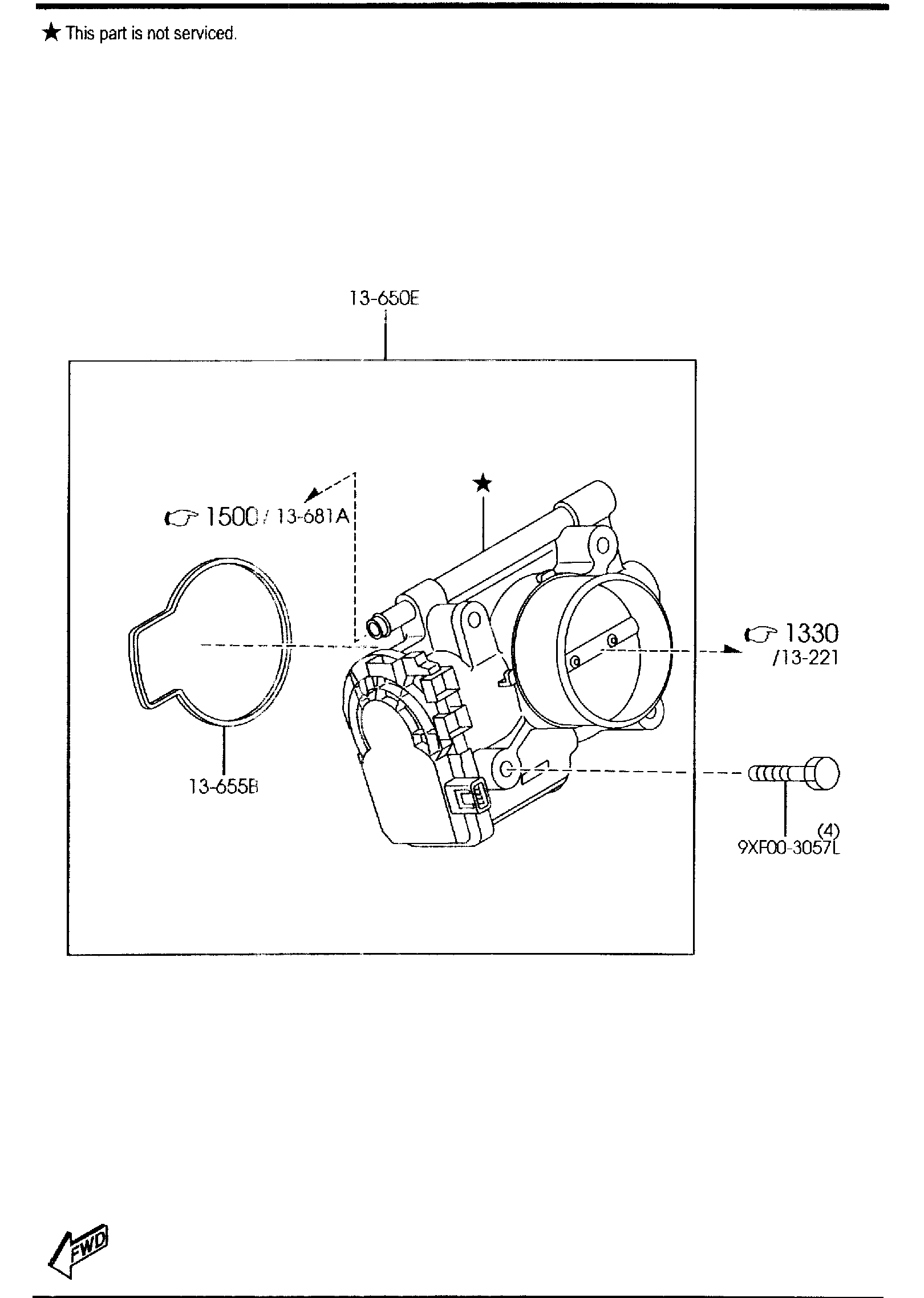 Diagram THROTTLE BODY (2300CC) for your 2010 Mazda Mazda3  HATCHBACK SPEED3 