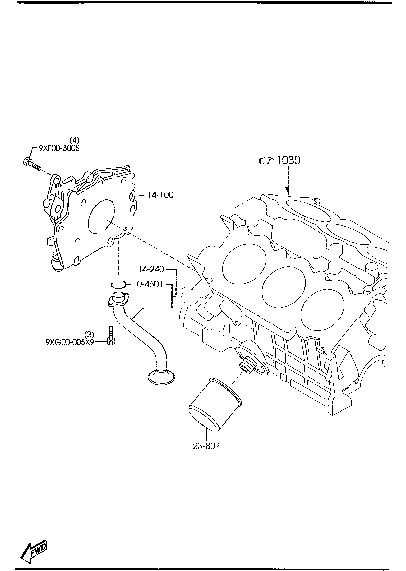 Diagram OIL PUMP & FILTER (3000CC) for your 2019 Mazda CX-5   