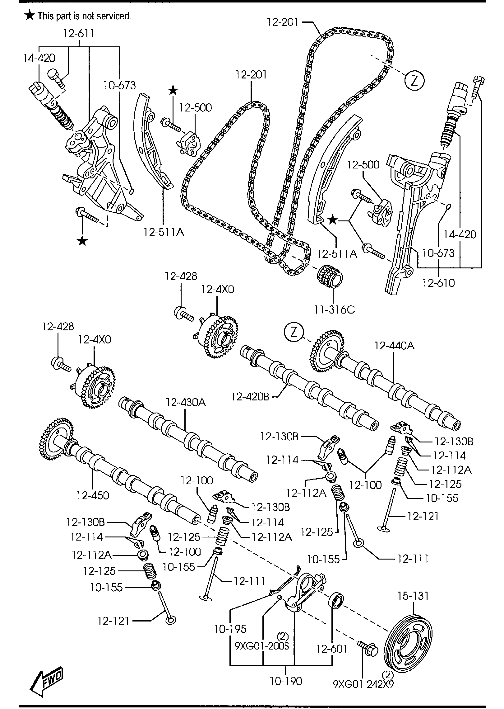 Diagram VALVE SYSTEM (3000CC) for your 2006 Mazda MX-5 Miata   