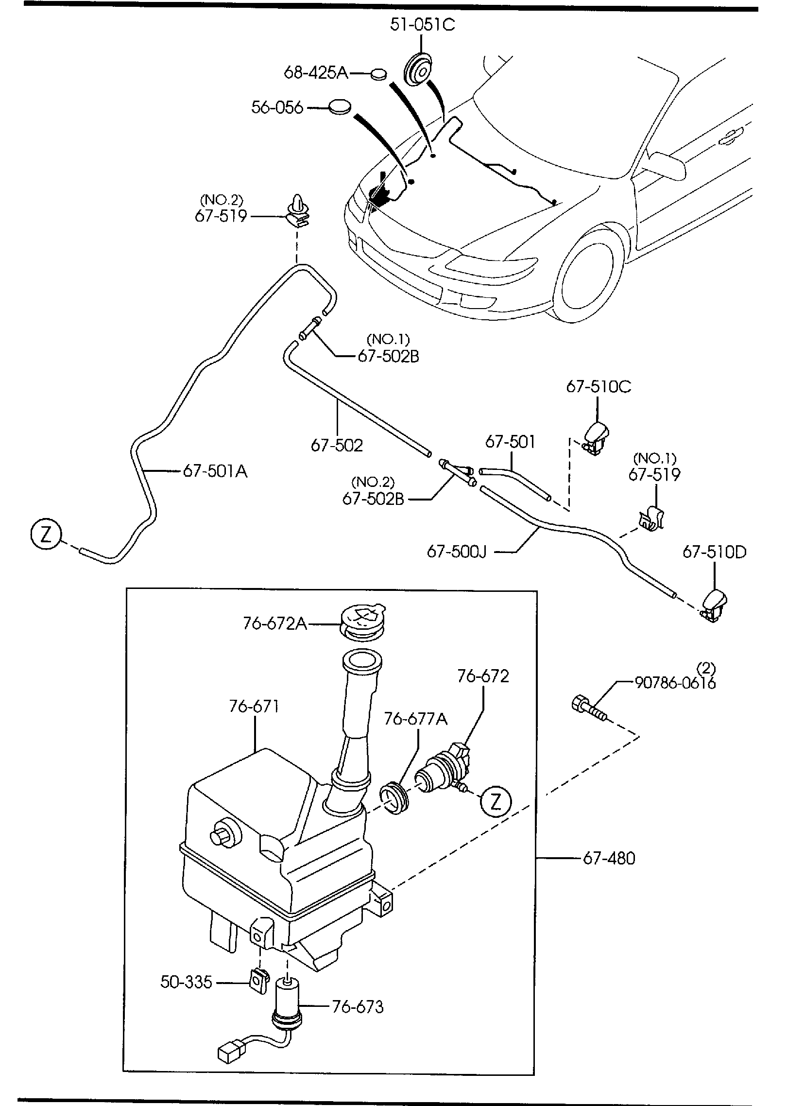 Diagram WINDSHIELD WASHER for your 2018 Mazda CX-5   