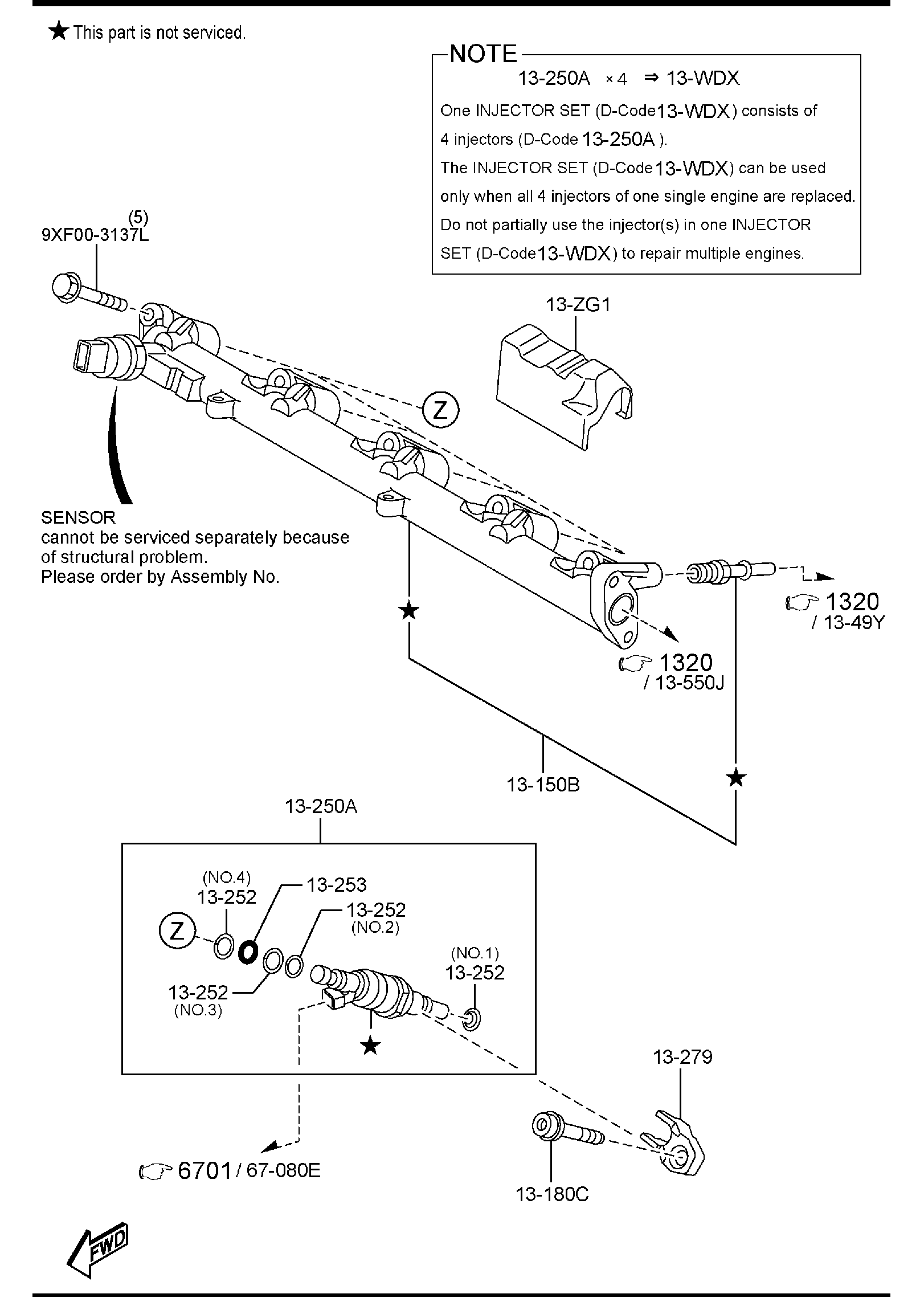 Diagram FUEL DISTRIBUTOR for your 2020 Mazda CX-5   