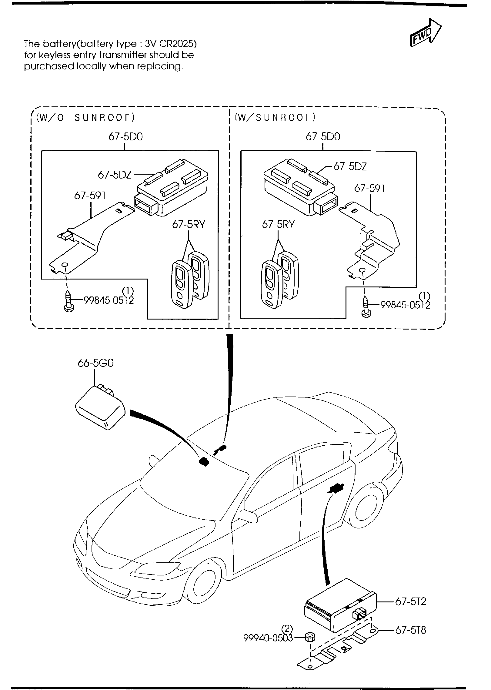 Diagram BODY RELAYS & UNIT for your 2024 Mazda CX-90   