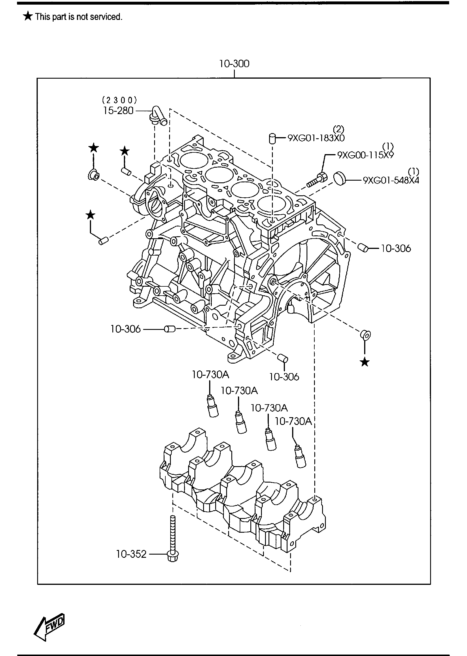 Diagram CYLINDER BLOCK for your 2013 Mazda Mazda3  HATCHBACK IGT 