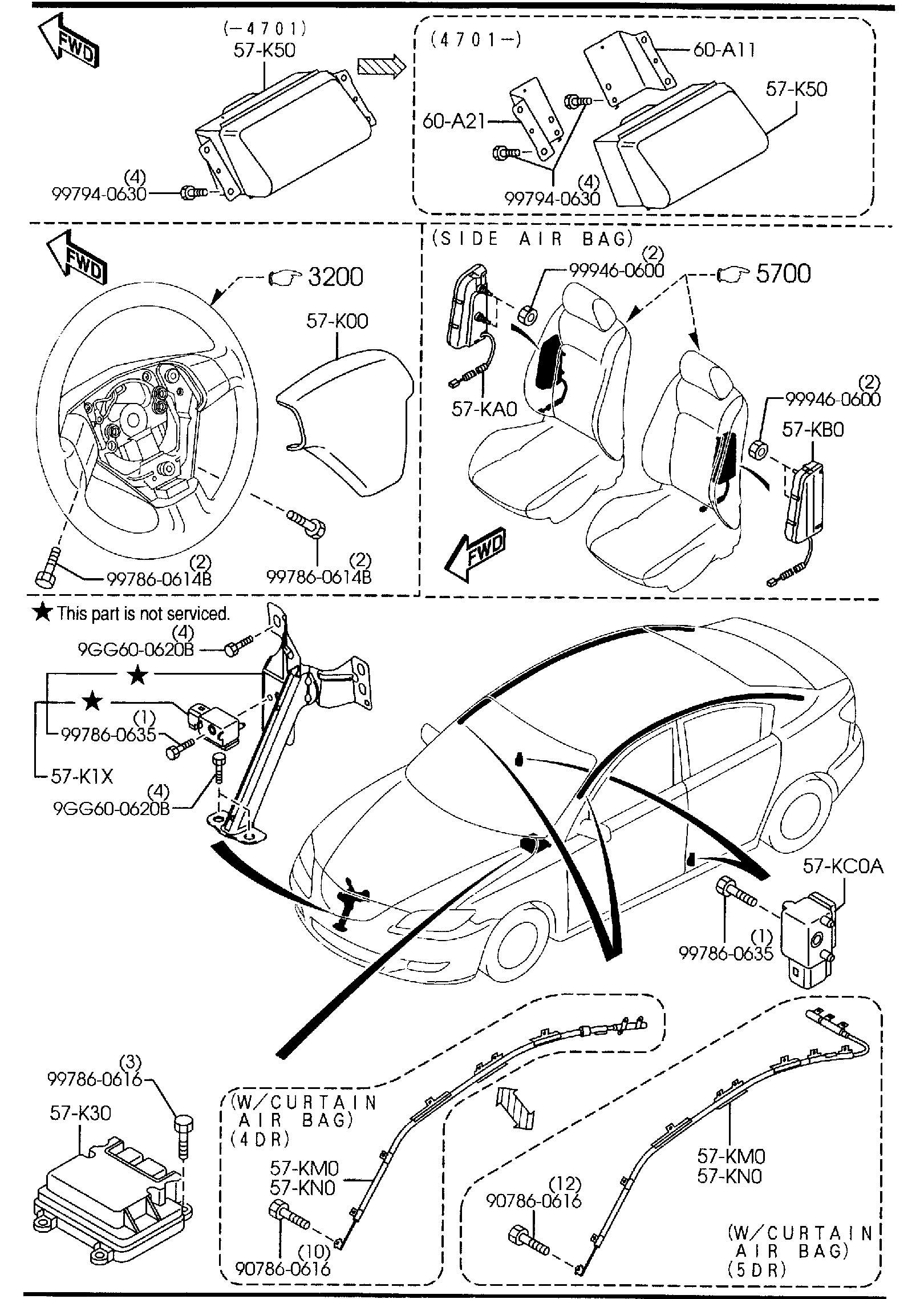 Diagram AIR BAG for your 2020 Mazda CX-30   