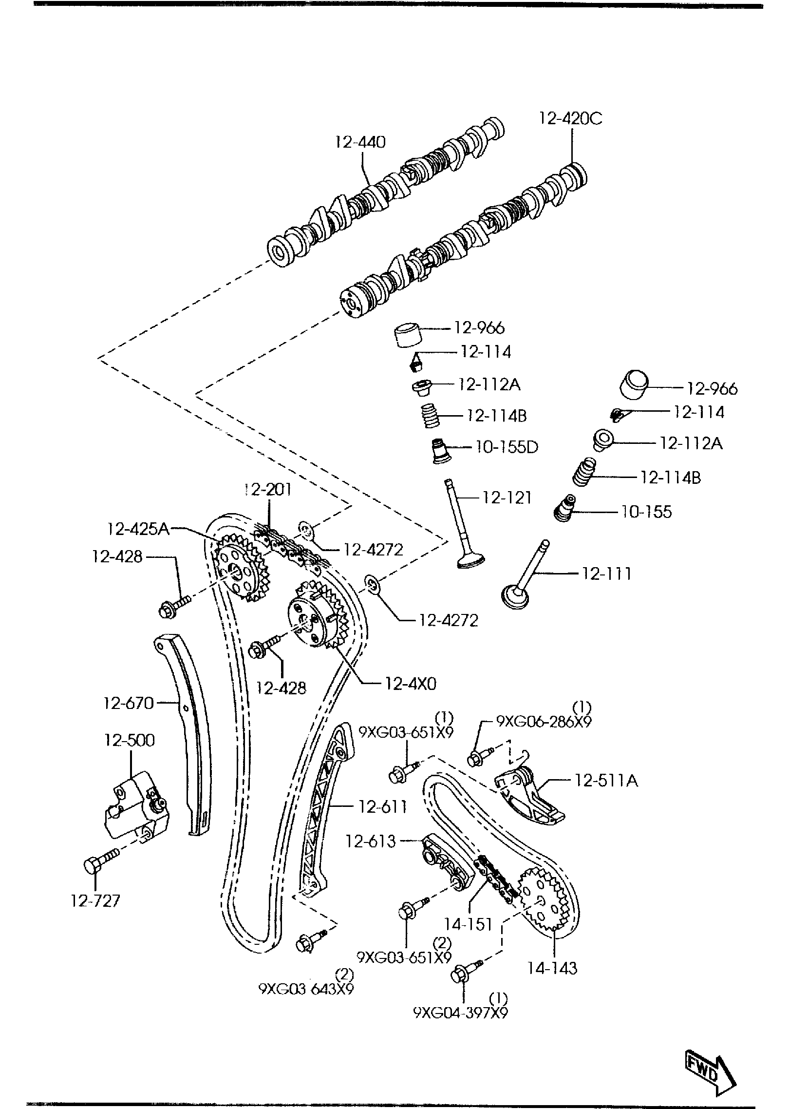 Diagram VALVE SYSTEM (2300CC) for your 2008 Mazda MX-5 Miata   