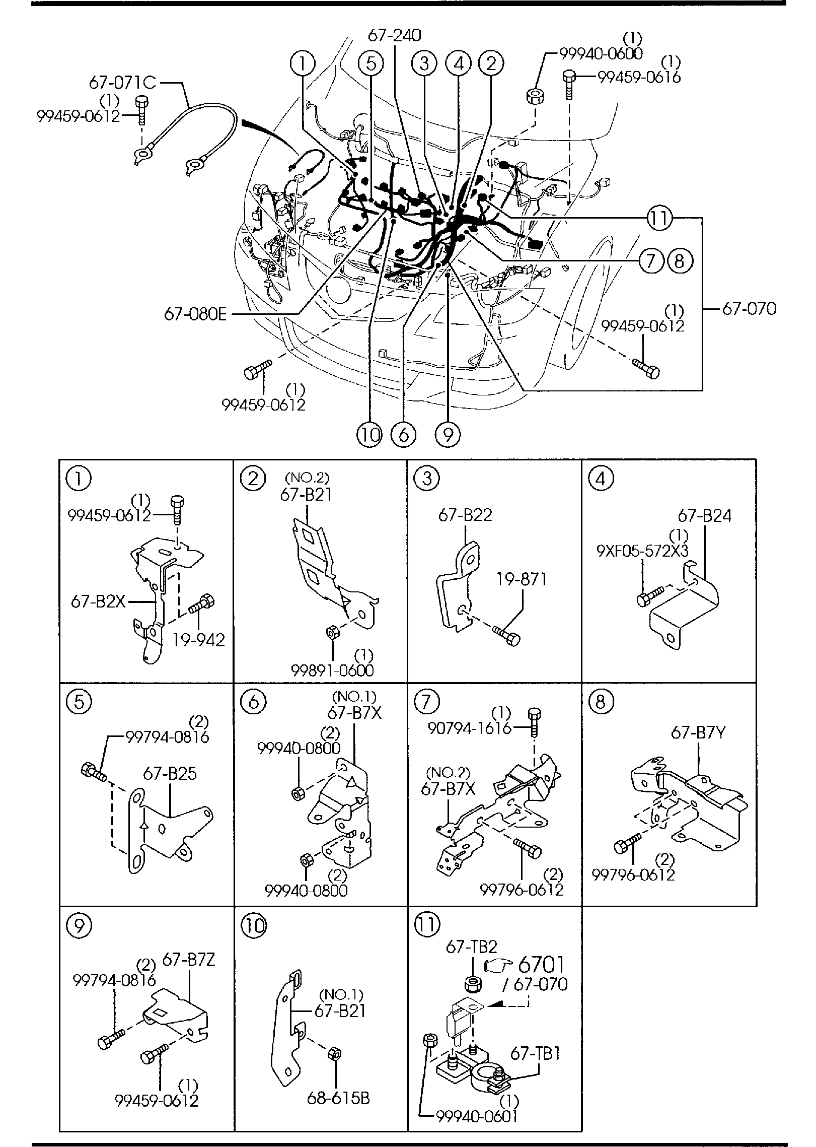 Diagram ENGINE & TRANSMISSION WIRING HARNESSES (2000CC) for your 2015 Mazda CX-5  GRAND TOUR 