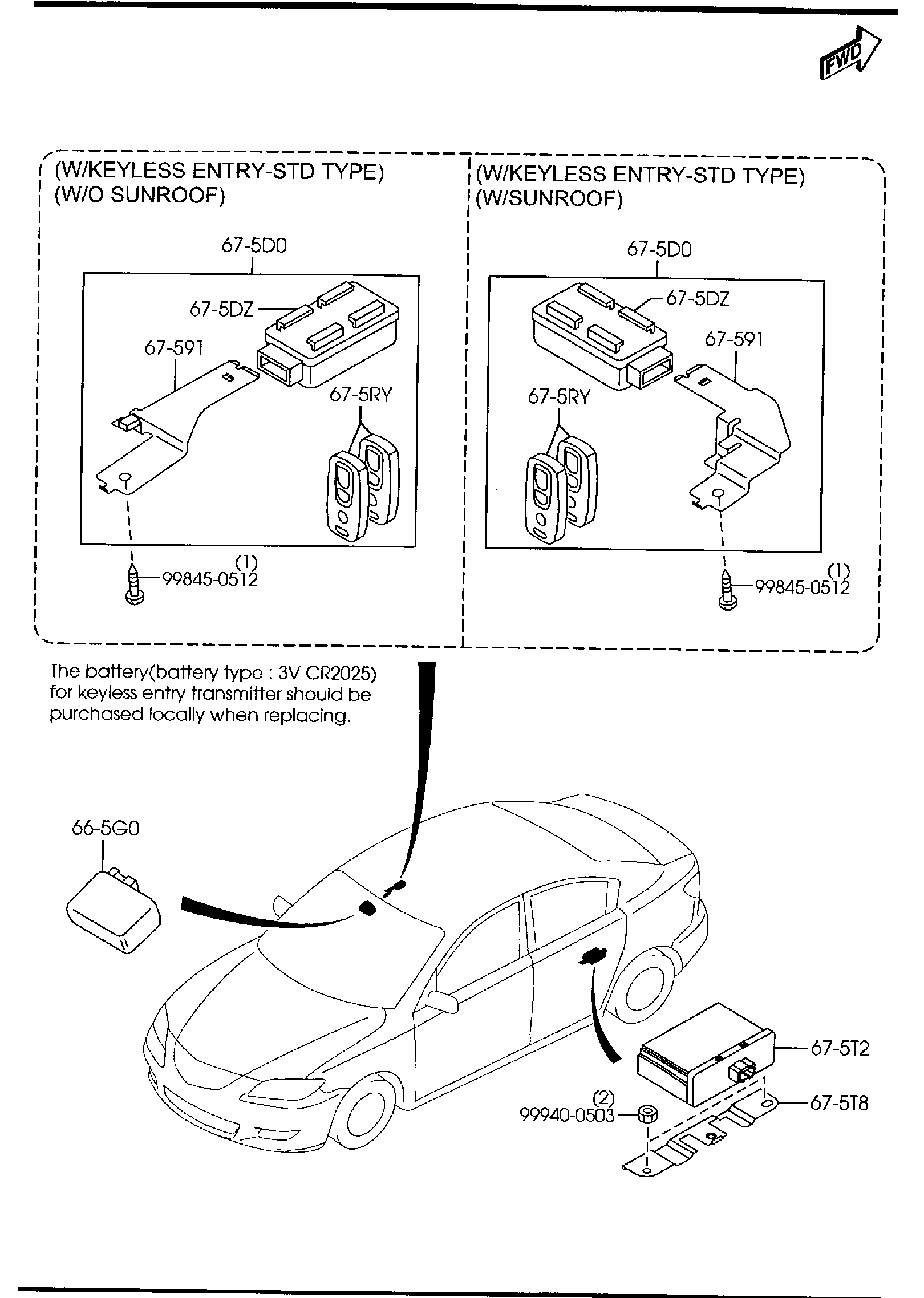 Diagram BODY RELAYS & UNIT for your 2024 Mazda CX-90   