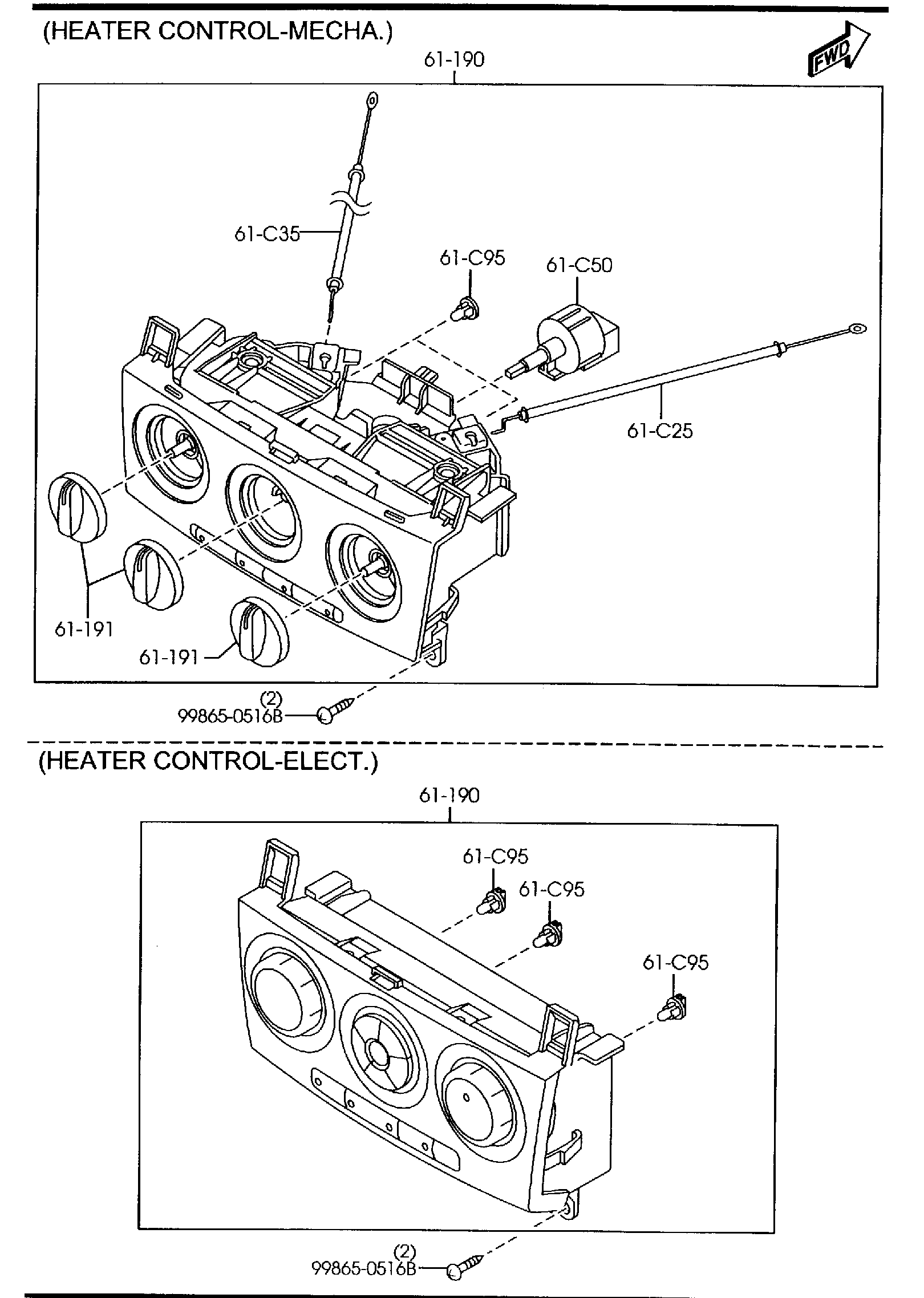 Diagram HEATER CONTROLS for your 2011 Mazda CX-9  GRAND TOUR 