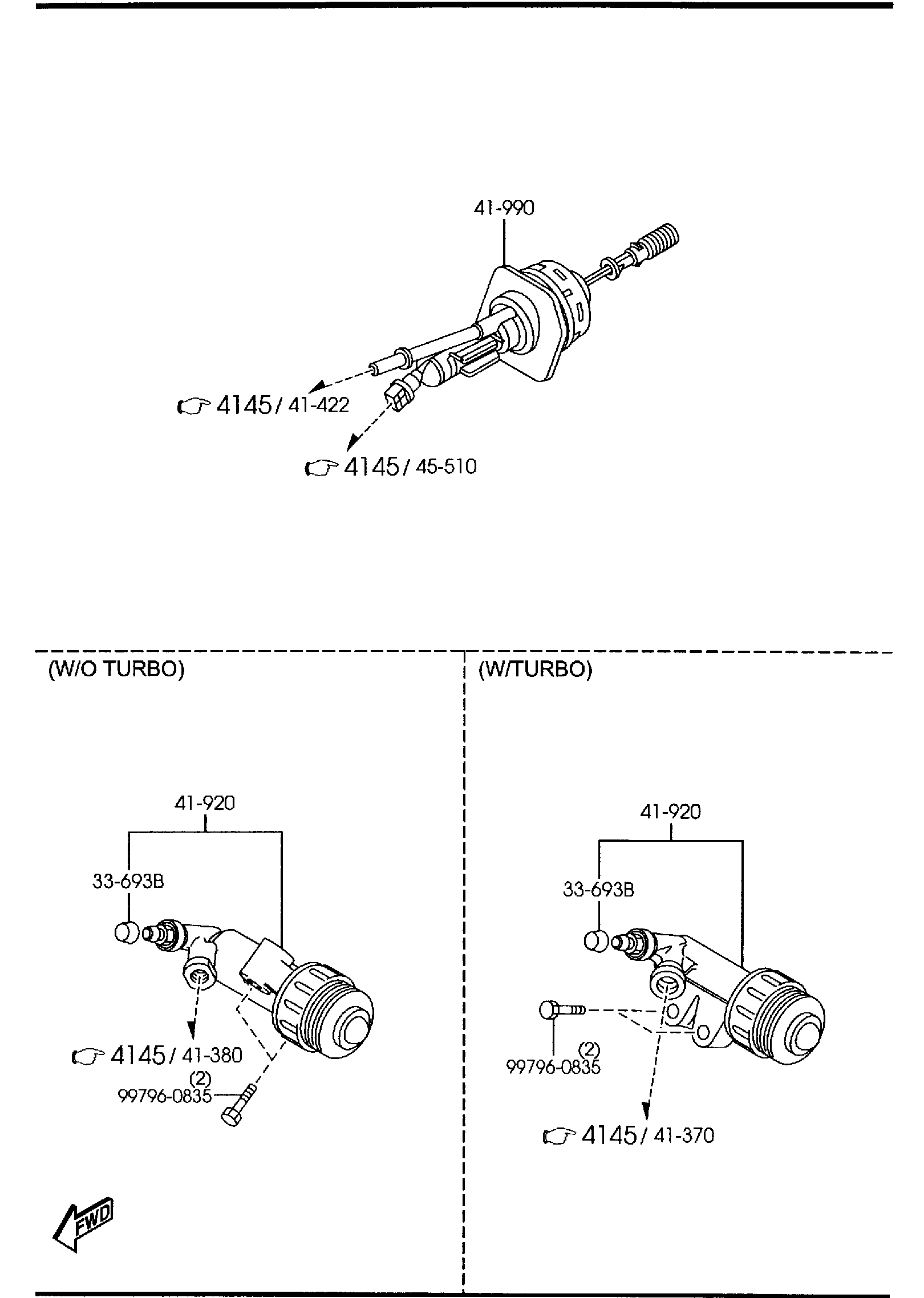 Diagram CLUTCH RELEASE & MASTER CYLINDERS (MANUAL TRANSMISSION) for your 2020 Mazda CX-5  BASE 