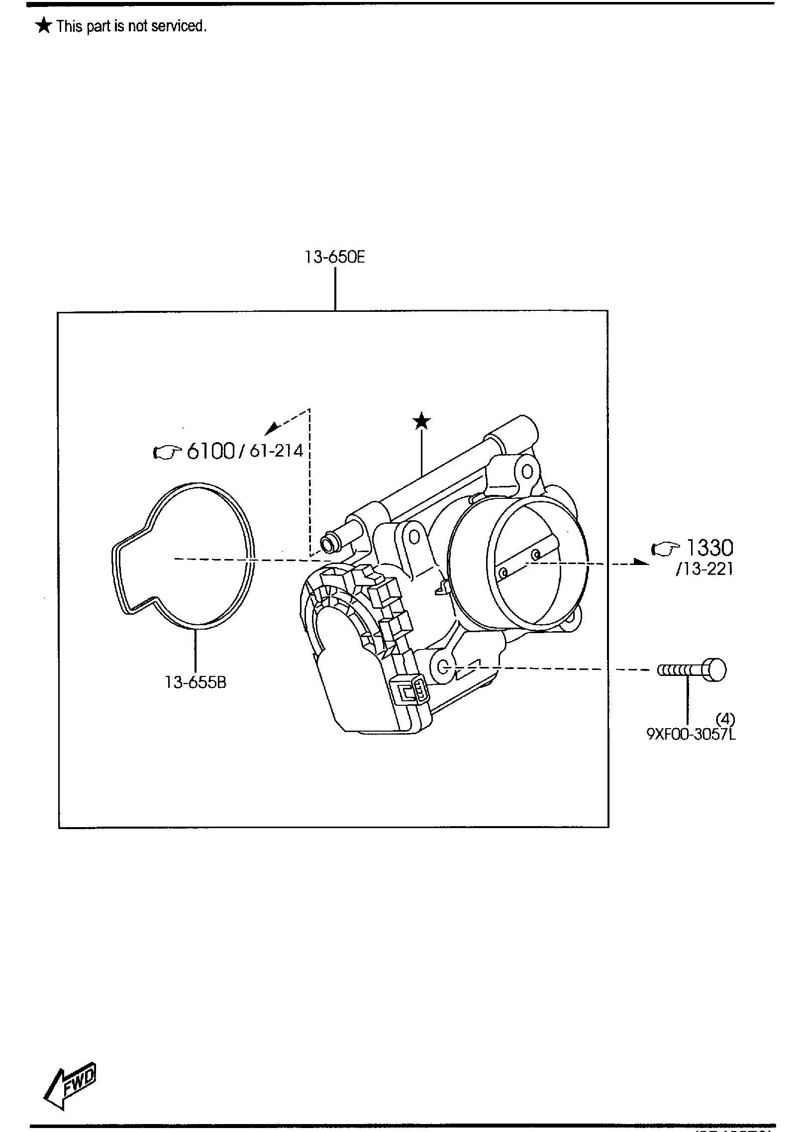 Diagram THROTTLE BODY (W/O TURBO) for your 2010 Mazda Mazda3  HATCHBACK SPEED3 