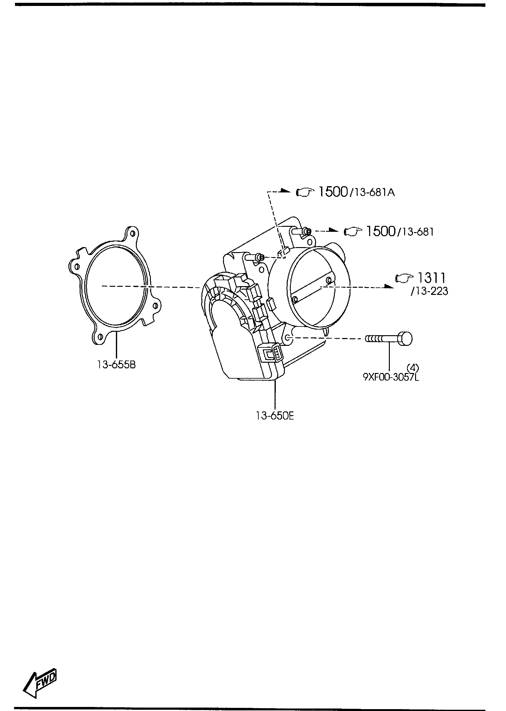 Diagram THROTTLE BODY (W/TURBO) for your 2009 Mazda Mazda3   