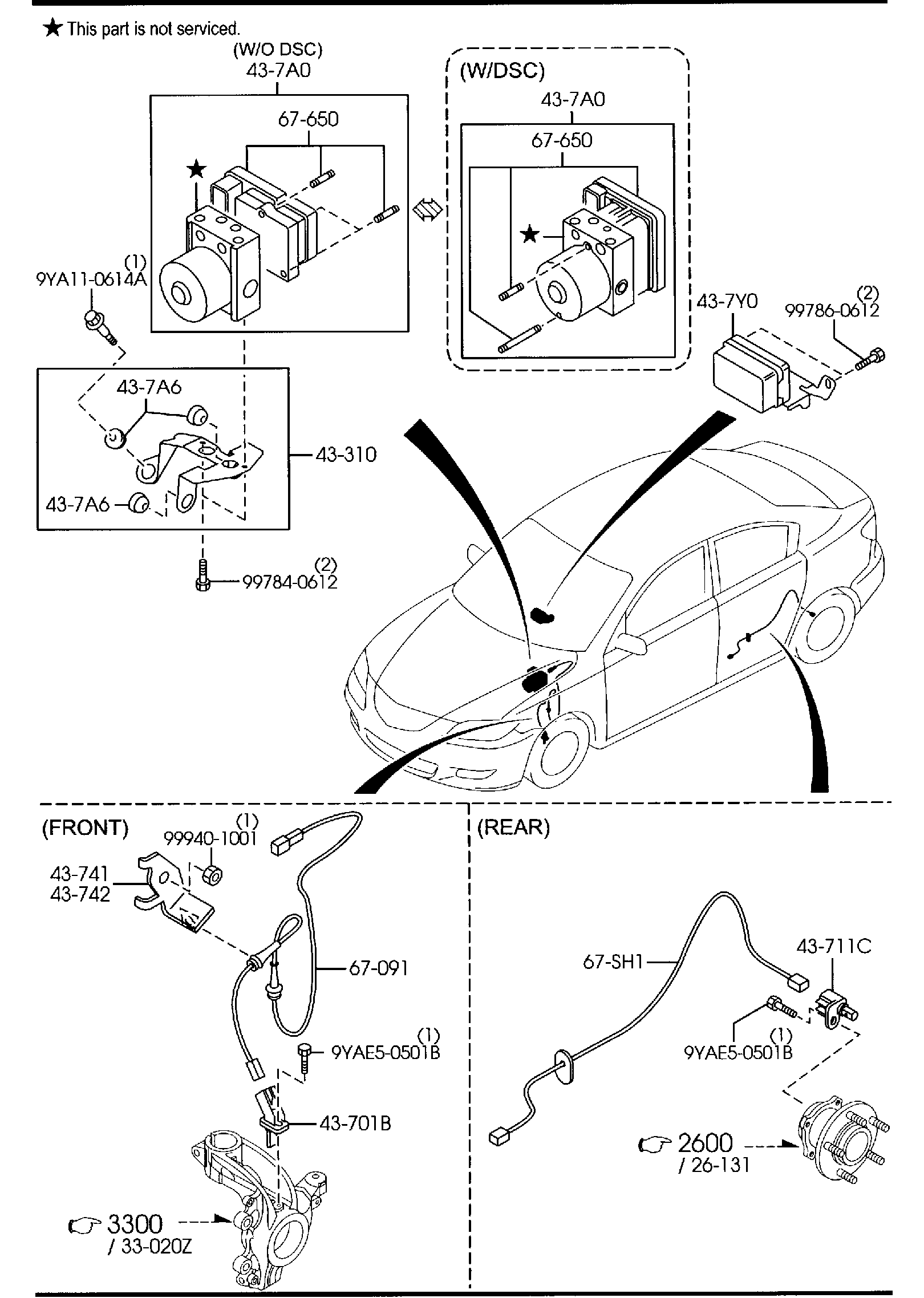 Diagram ANTILOCK BRAKE SYSTEM for your Mazda