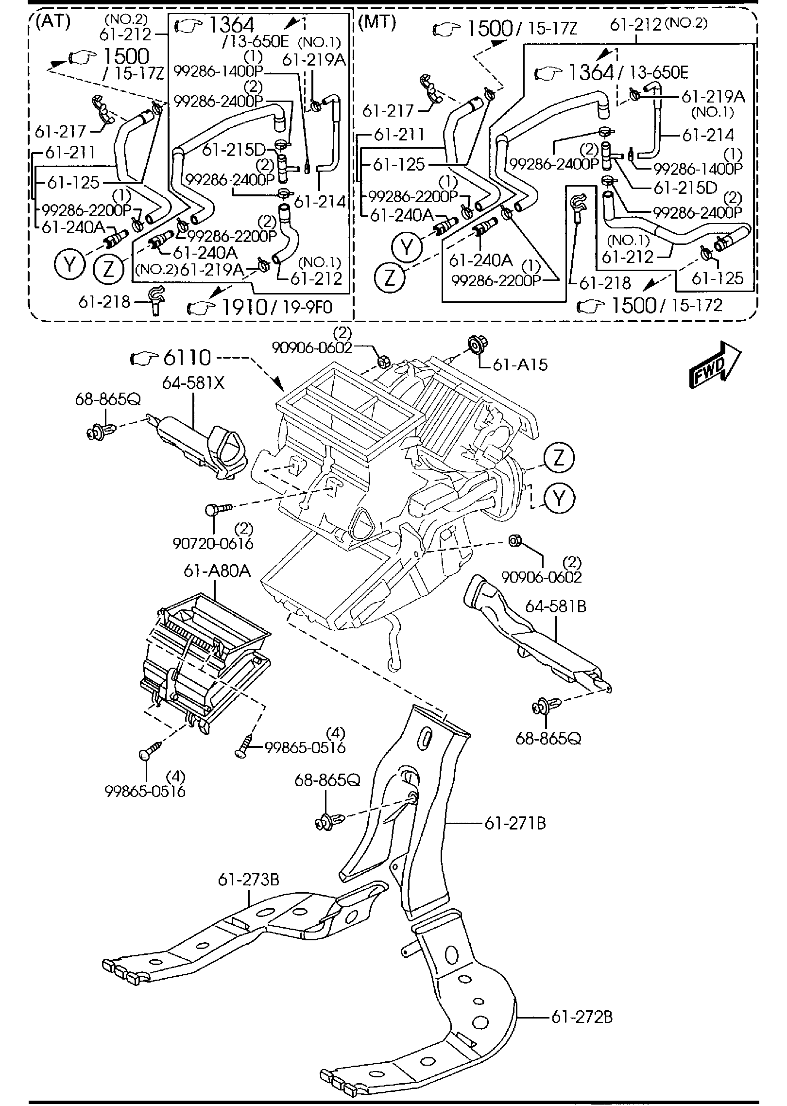 Diagram HEATER for your Mazda