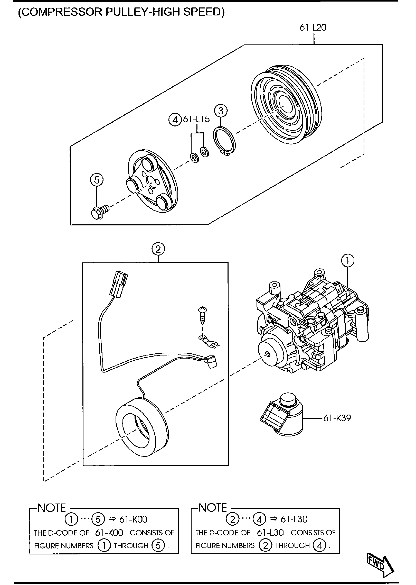 Diagram AIR CONDITIONING COMPRESSOR COMPONENTS (W/O TURBO) for your 2017 Mazda Mazda3  HATCHBACK SP (VIN Begins: JM1) 