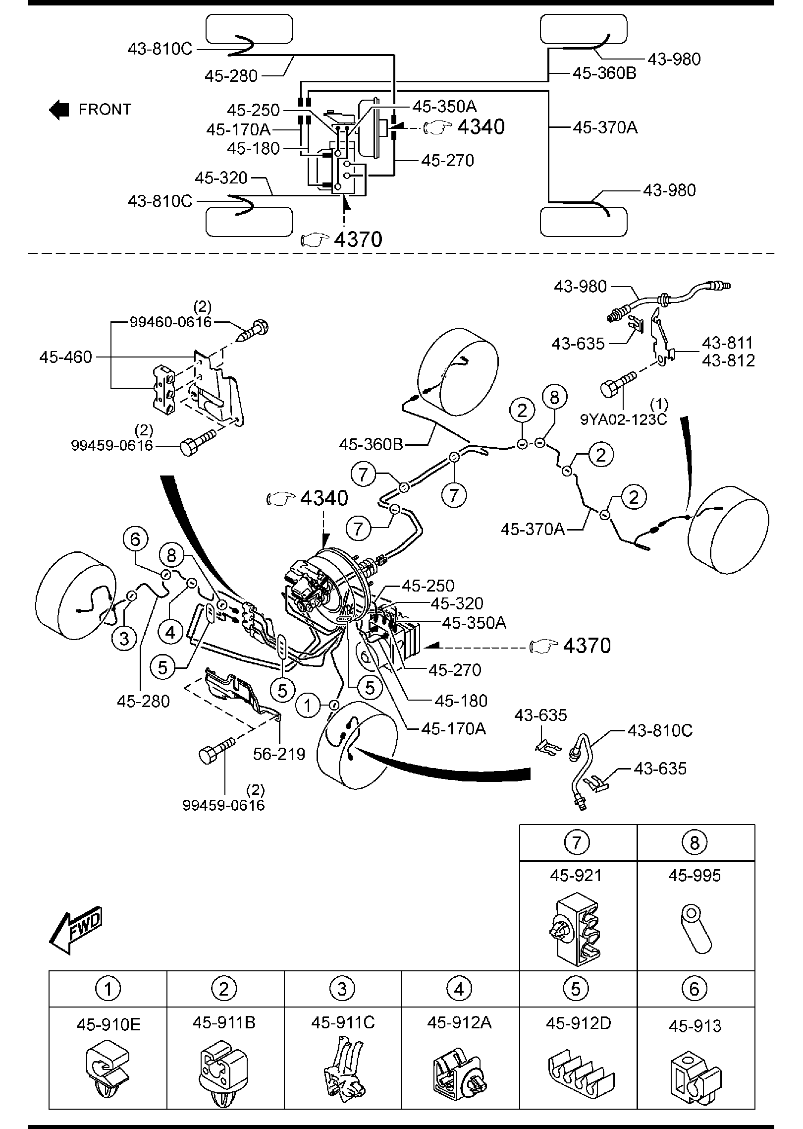 Full size assembly image of BRAKE PIPINGS (1/1)