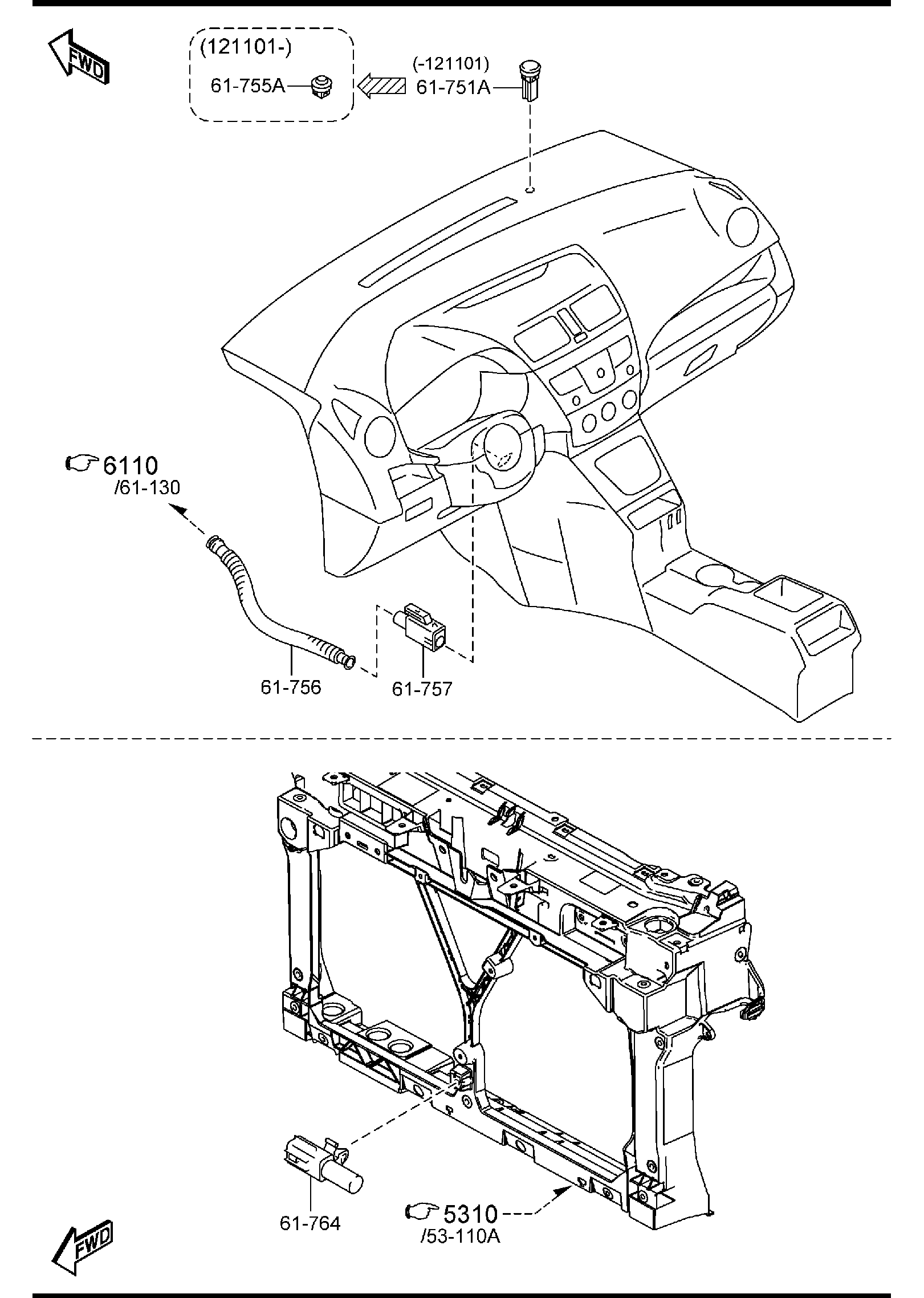 Diagram AIR CONDITIONER for your Mazda