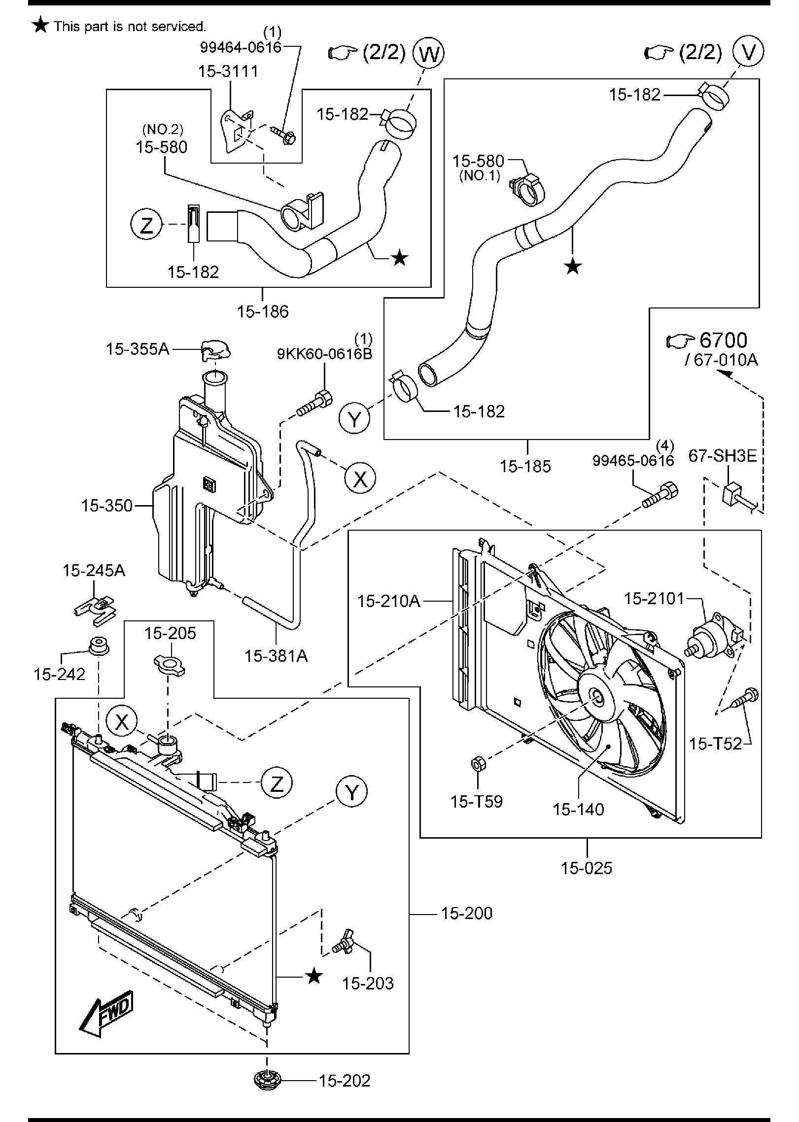 Diagram COOLING SYSTEM for your 2007 Mazda B4000   