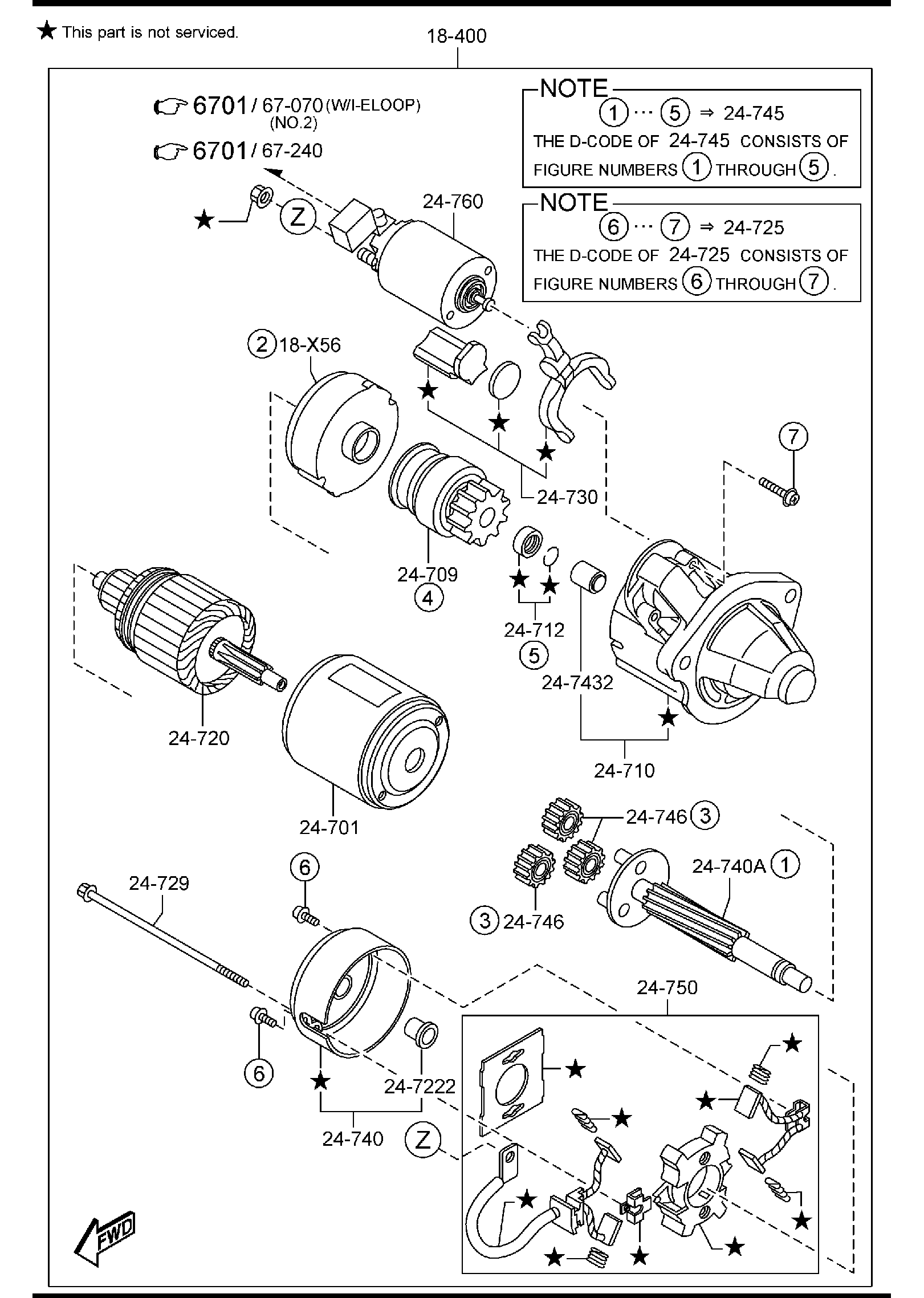 Diagram STARTER for your Mazda