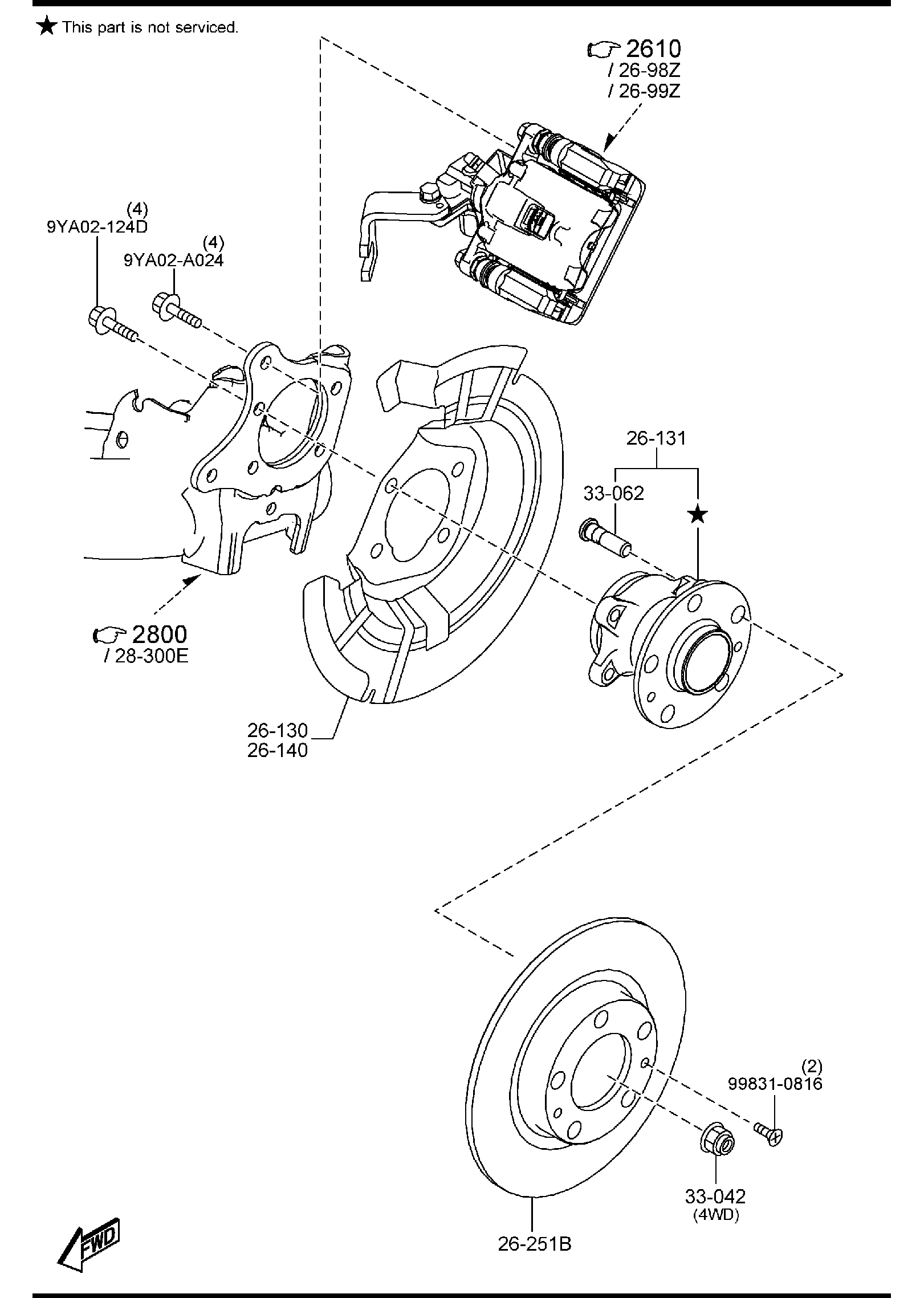 Diagram REAR AXLE for your 2015 Mazda Mazda5   