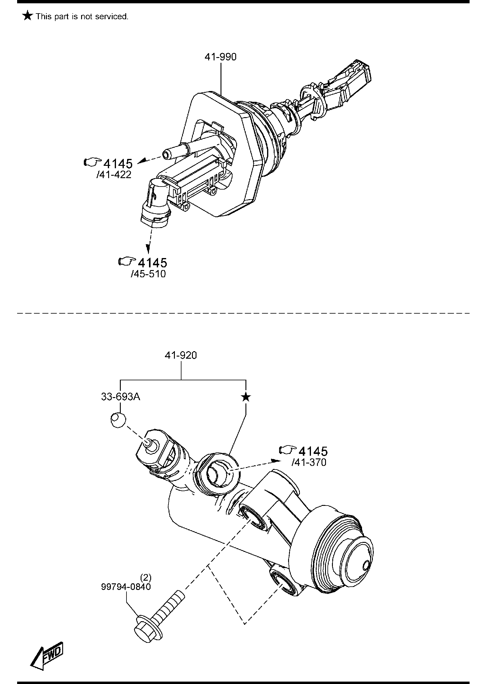 Diagram CLUTCH RELEASE & MASTER CYLINDERS (MANUAL TRANSMISSION) for your 2015 Mazda Mazda3  HATCHBACK IGT (VIN Begins: JM1) 