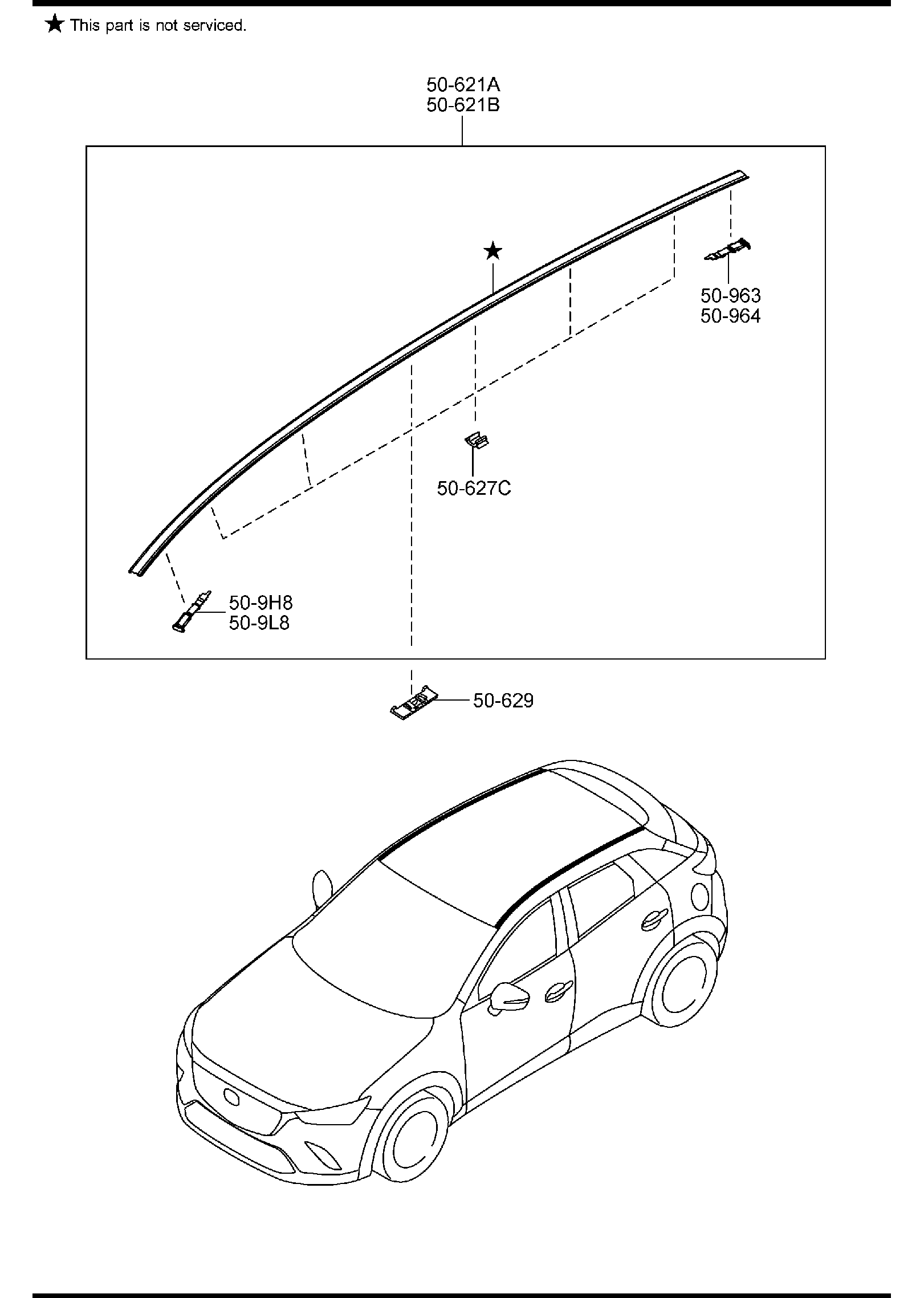 Diagram BODY MOULDINGS for your 2018 Mazda CX-5   