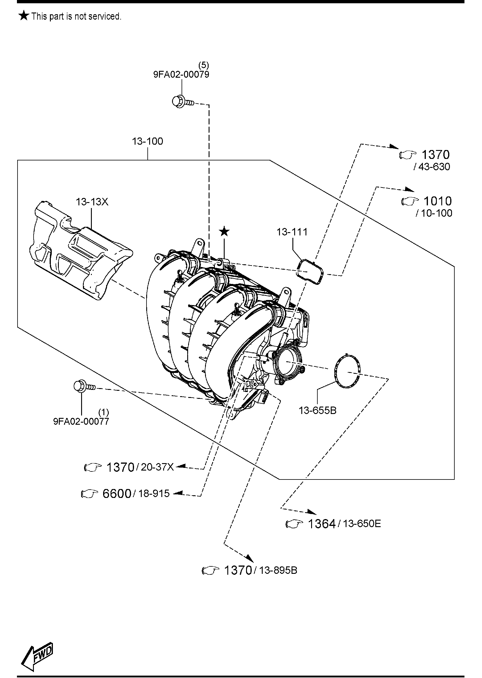 Diagram INLET MANIFOLD (2500CC) for your 2020 Mazda CX-30  Premium 