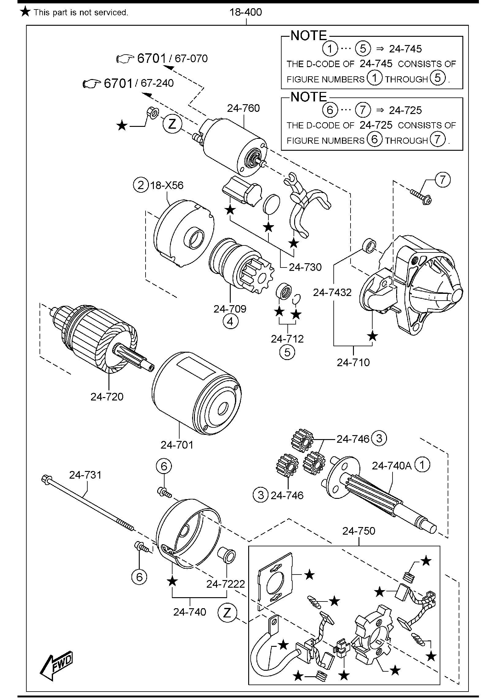 Diagram STARTER for your Mazda