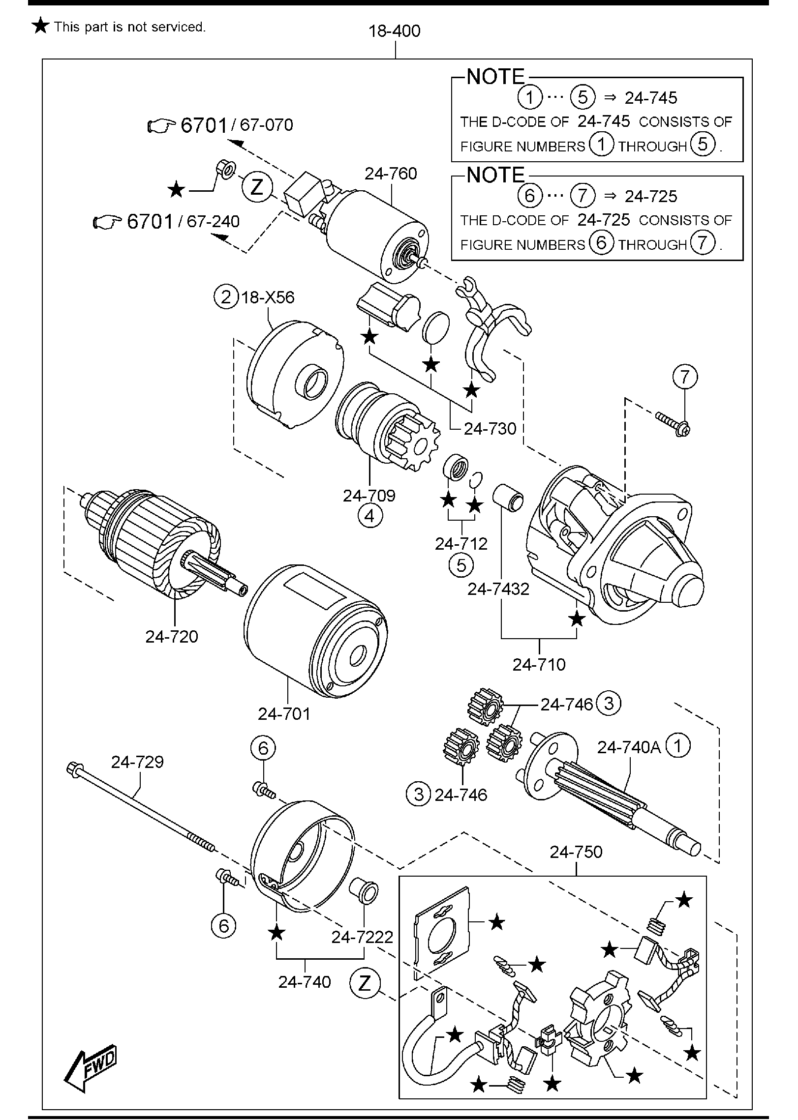 Diagram STARTER for your Mazda