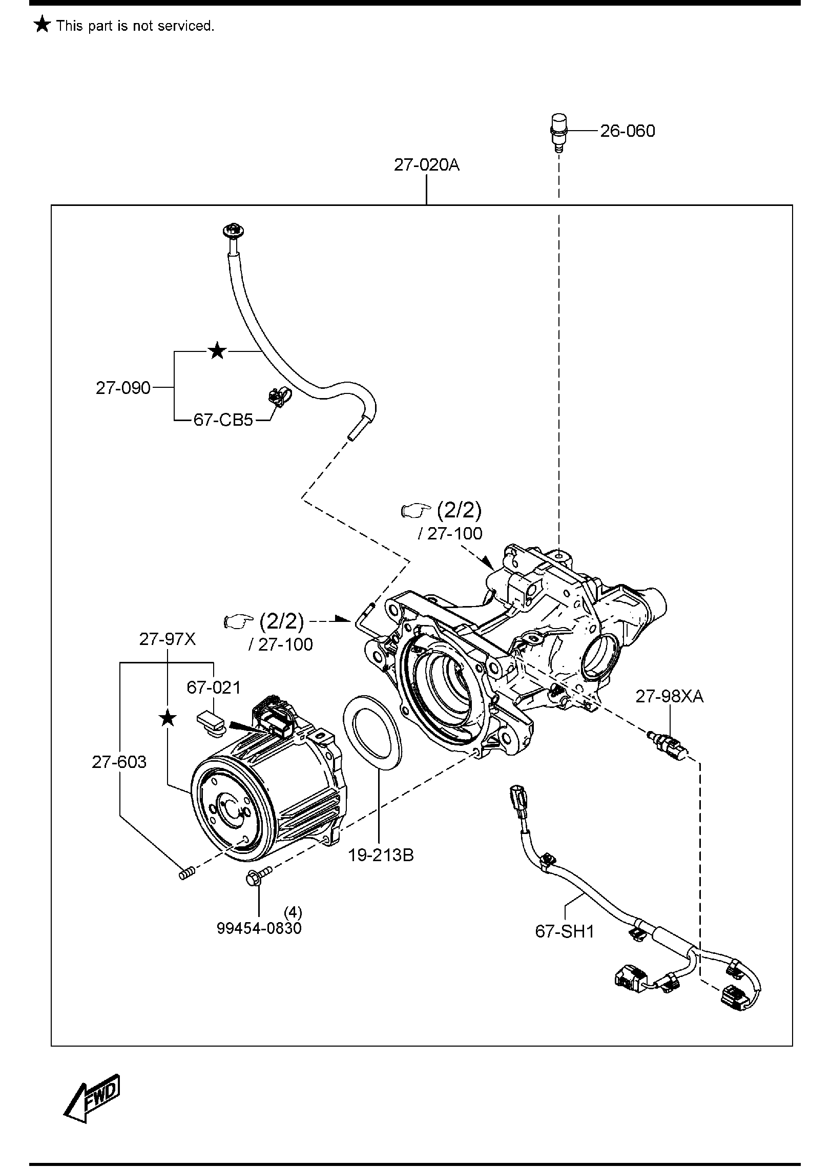 Diagram REAR DIFFERENTIALS (4WD) for your 2010 Mazda CX-9   