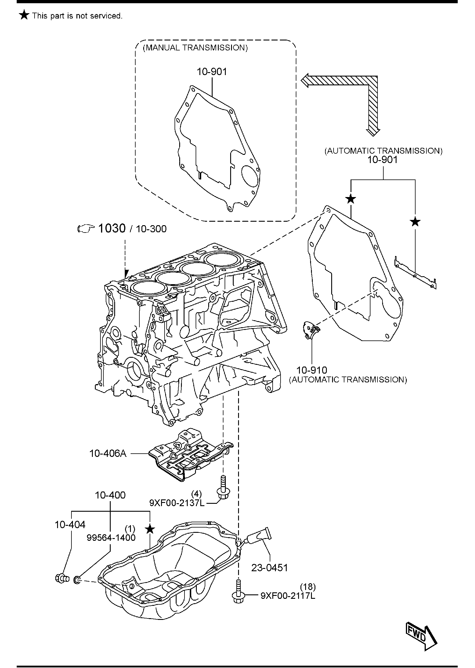 Full size assembly image of OIL PAN & TIMING COVER (1/2)