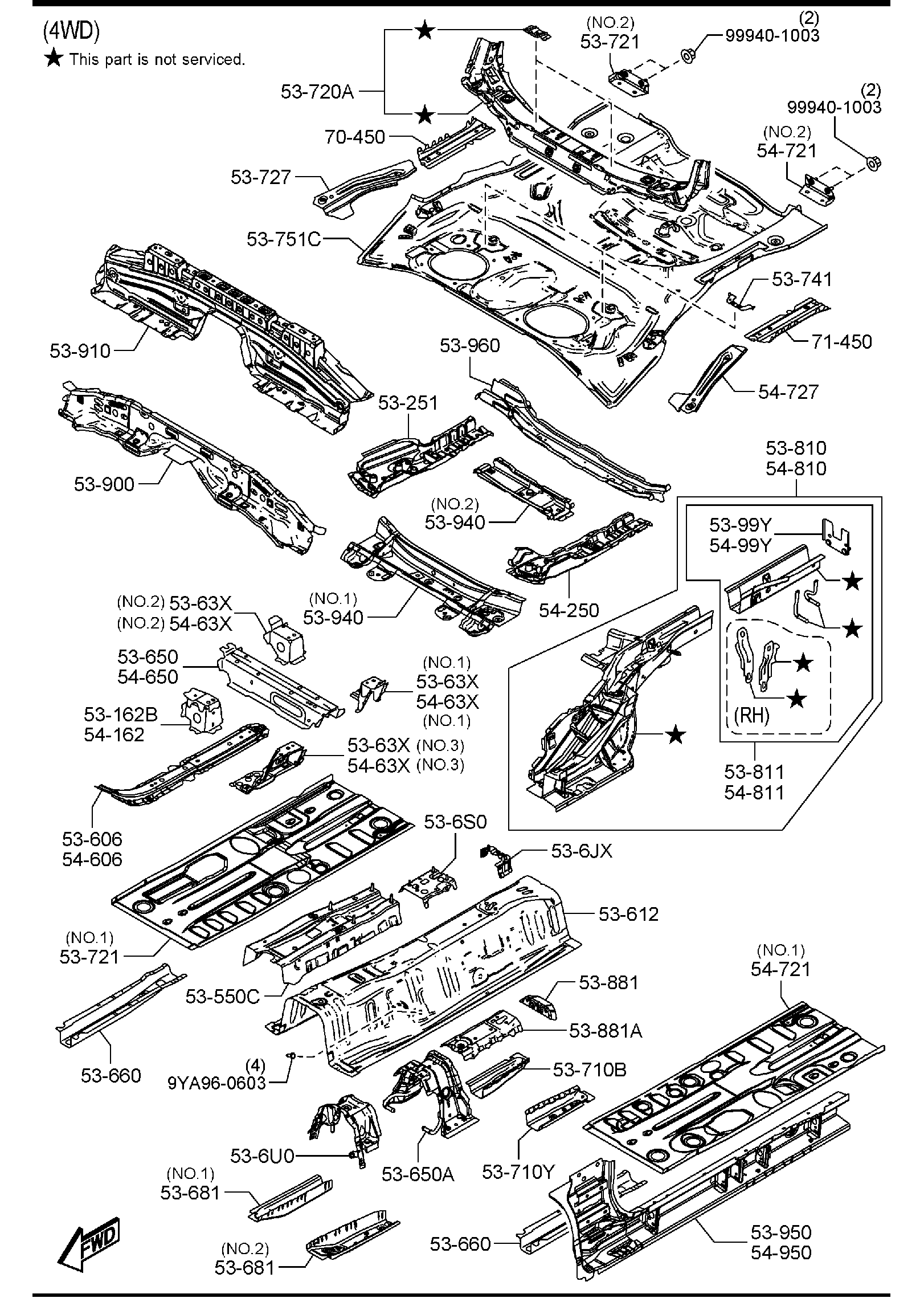 Full size assembly image of FLOOR PANELS (1/2)