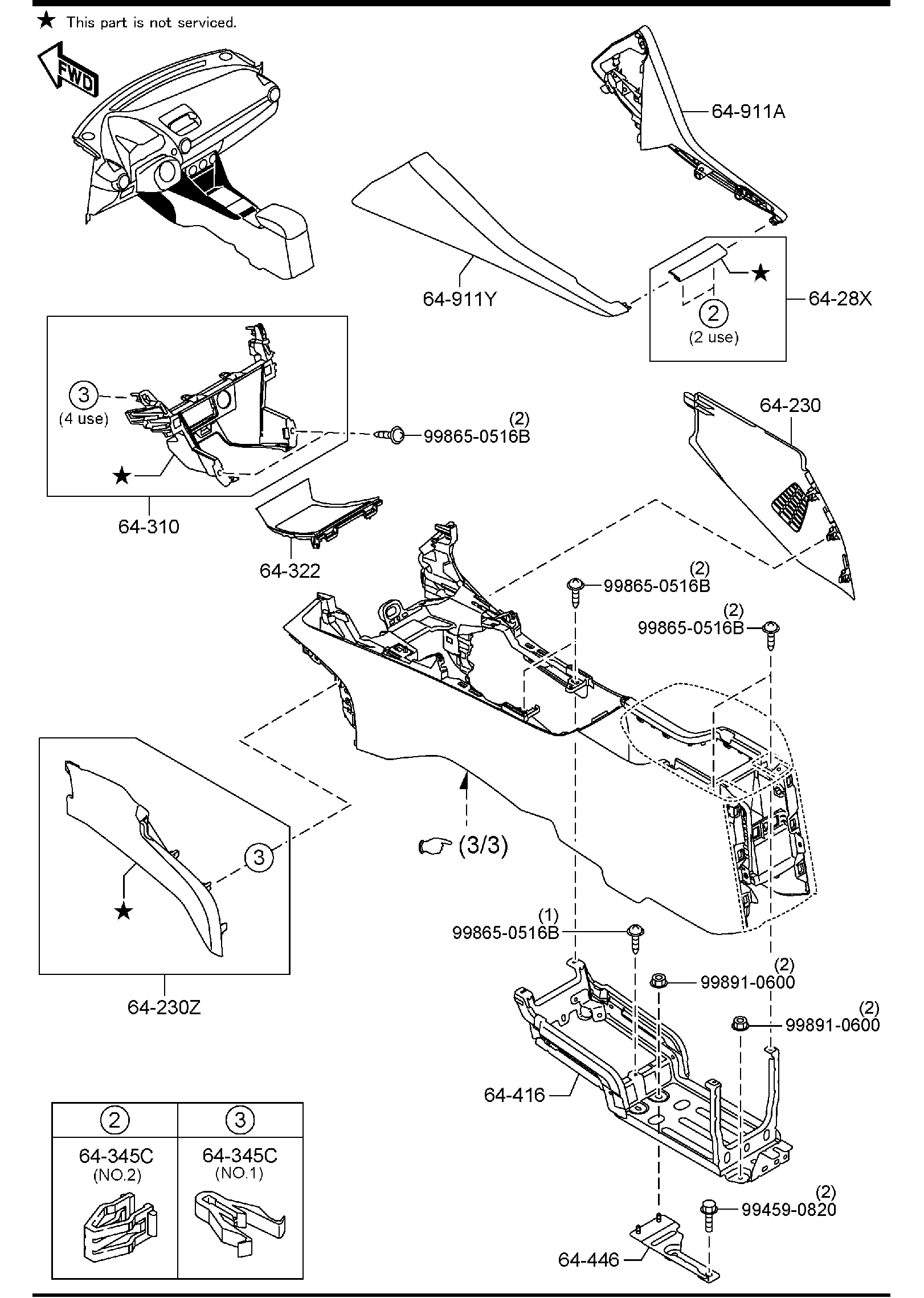 Diagram CONSOLE for your 2011 Mazda Mazda3  SEDAN ITR 