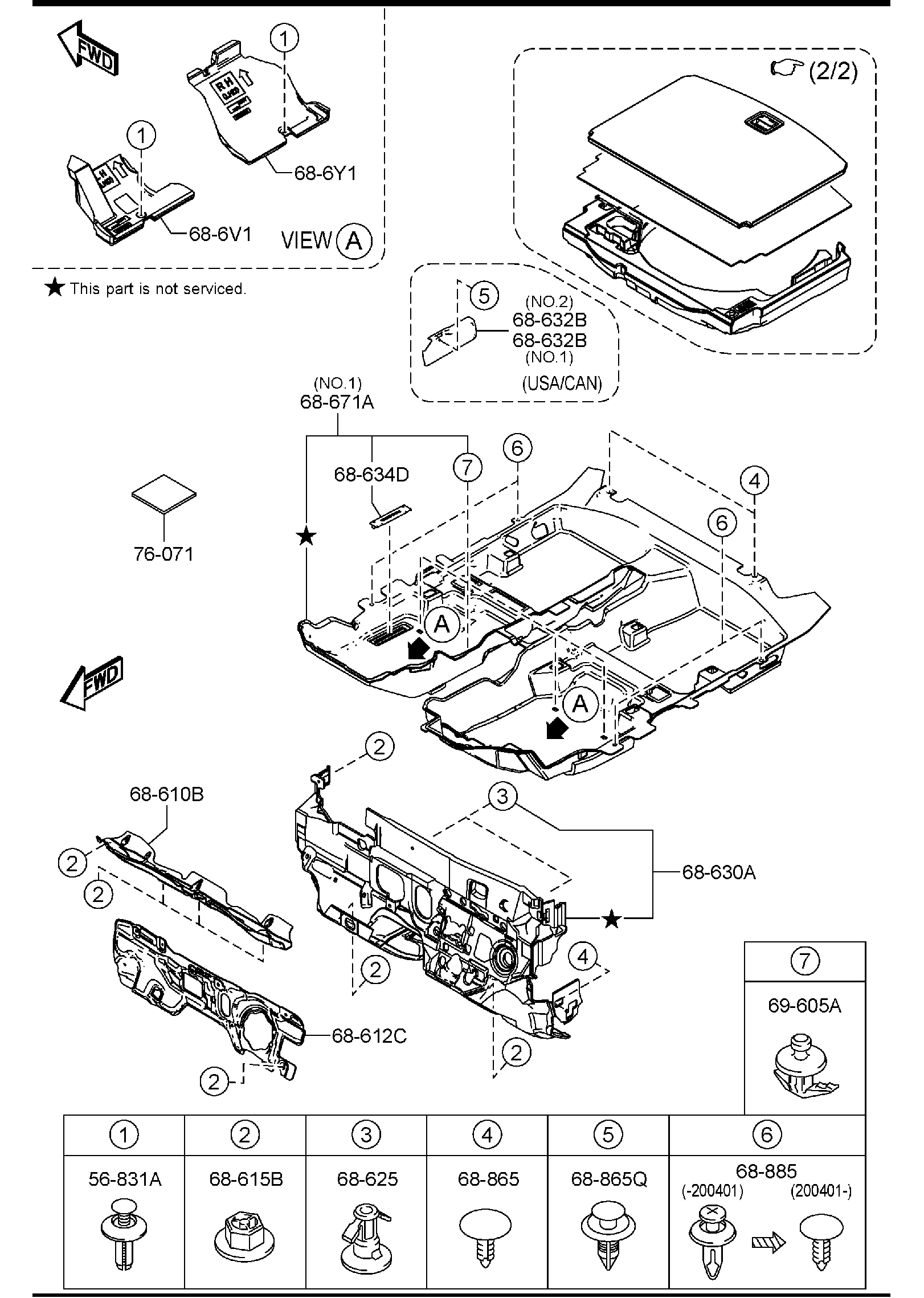 Full size assembly image of FLOOR MATS & PADS (1/2)