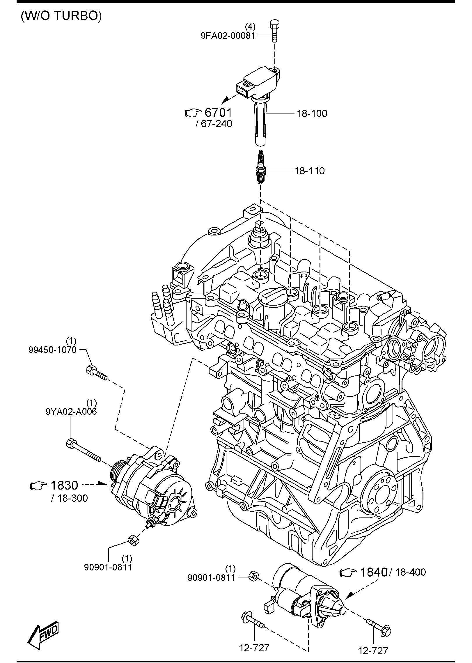 Full size assembly image of ENGINE ELECTRICAL SYSTEM (1/2)