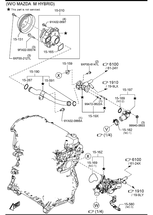 Diagram COOLING SYSTEM for your 2007 Mazda B4000   